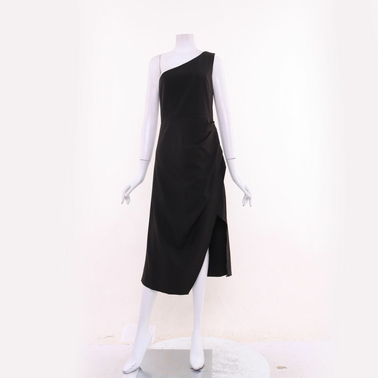 NA-KD Black Slit Midi Dress