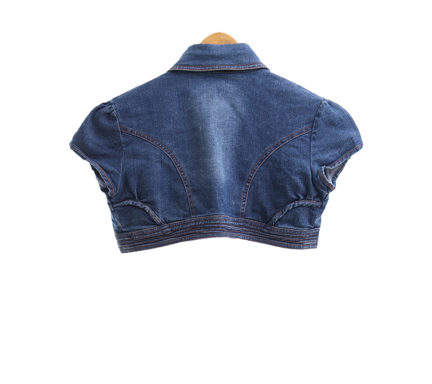 Arithalia Blue Crop Outerwear