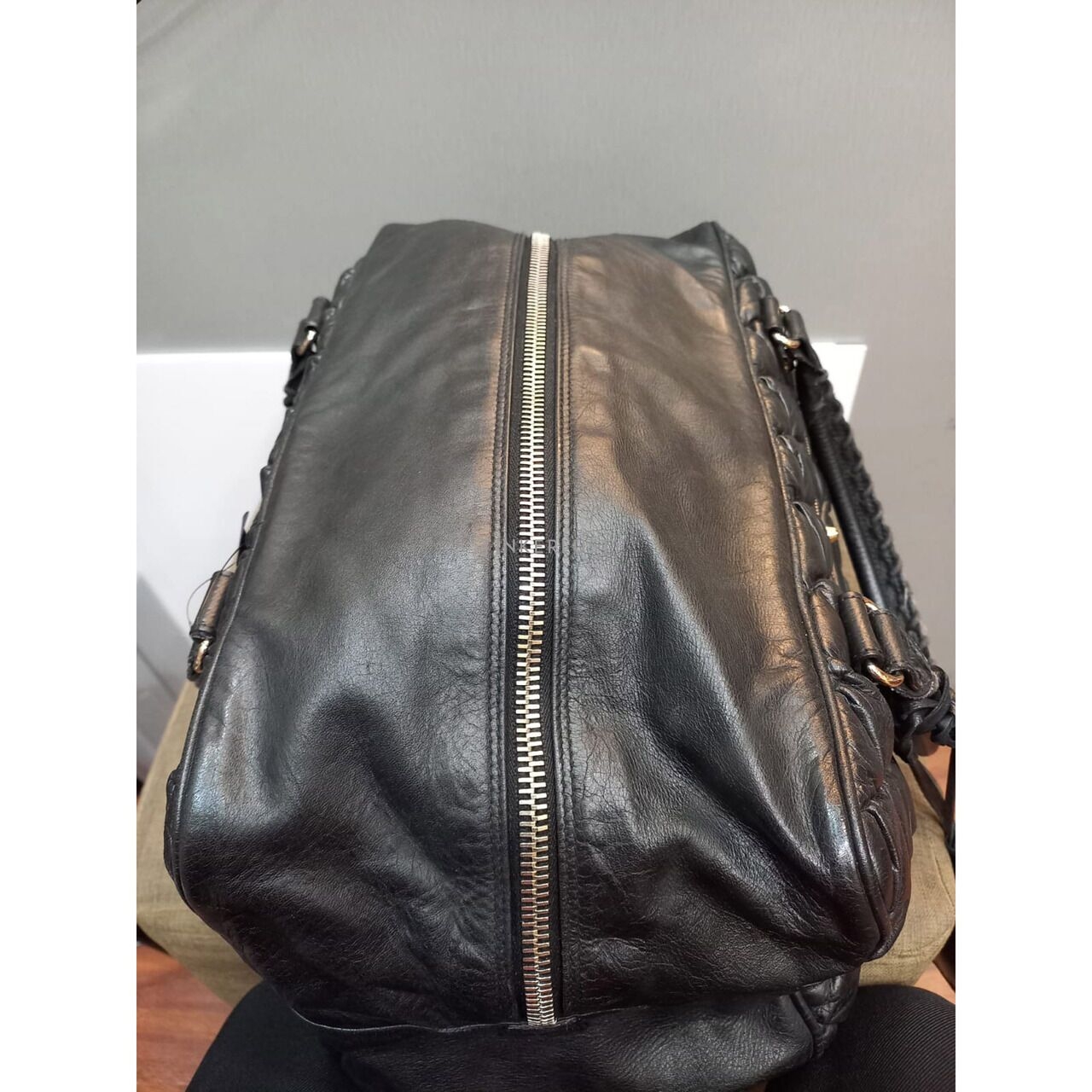 Balenciaga City Travel Compaigne Leather Black Bag Handbag