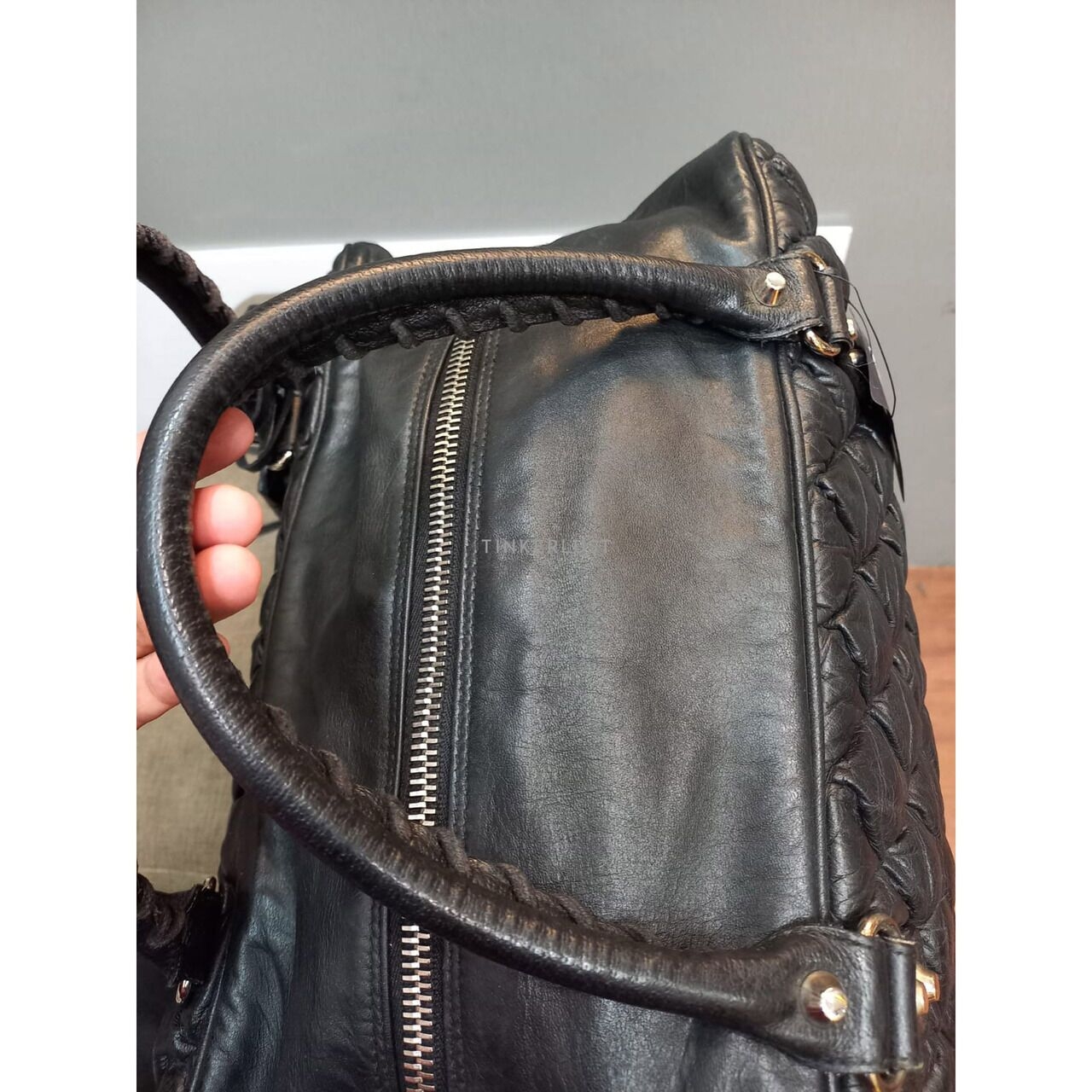 Balenciaga City Travel Compaigne Leather Black Bag Handbag