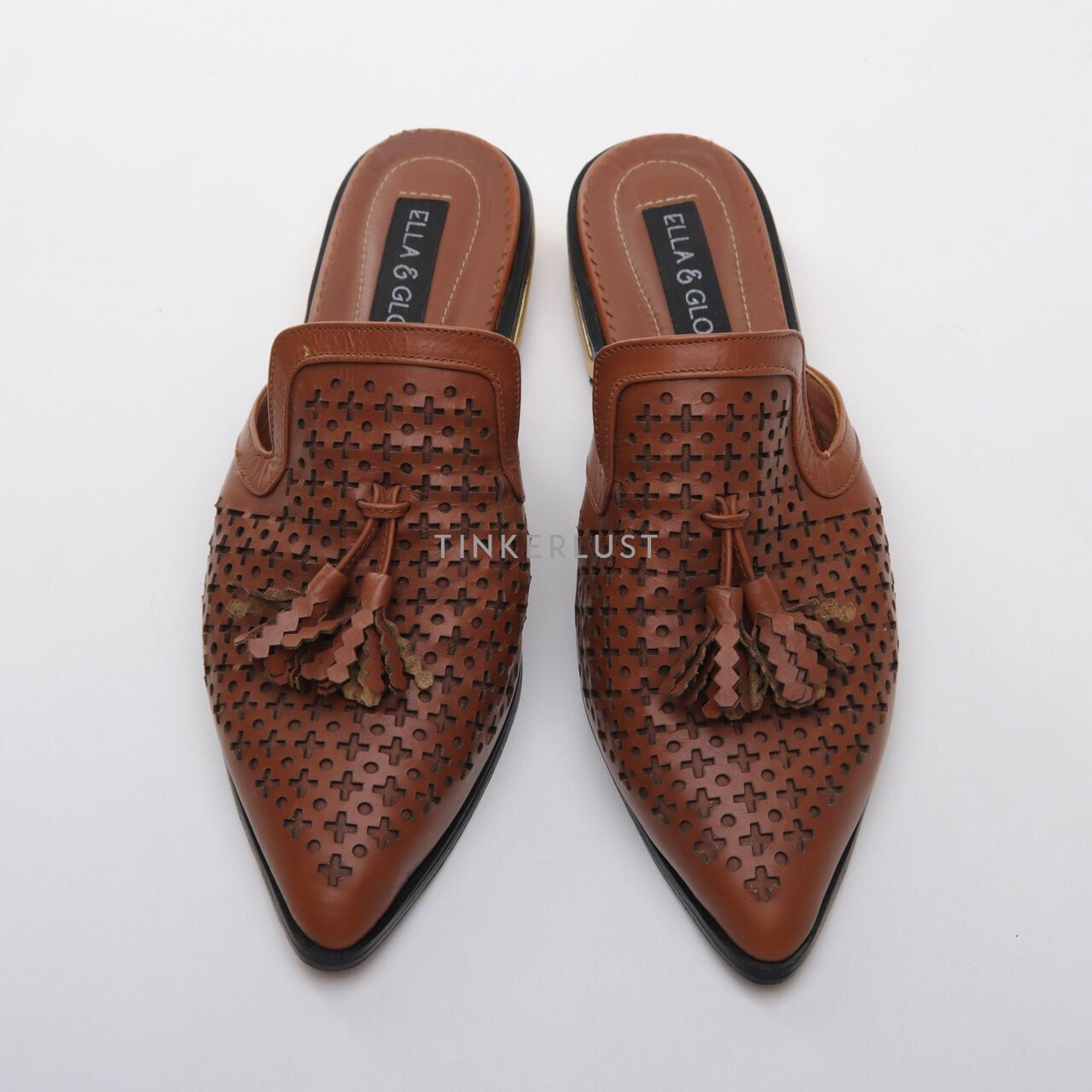 Ella & Glo Brown Mules Sandals