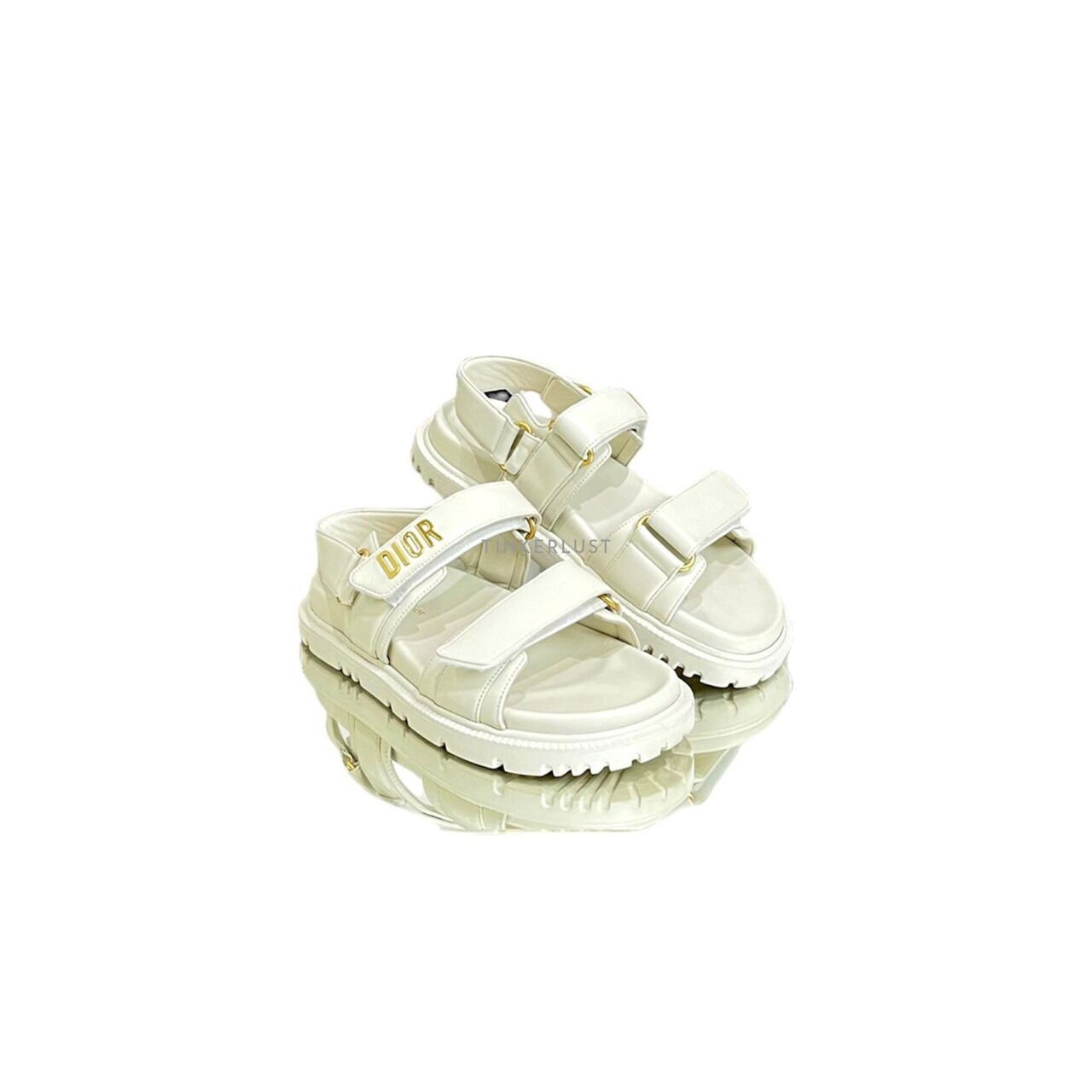 Christian Dior Dioract Ivory GHW 2023 Sandals