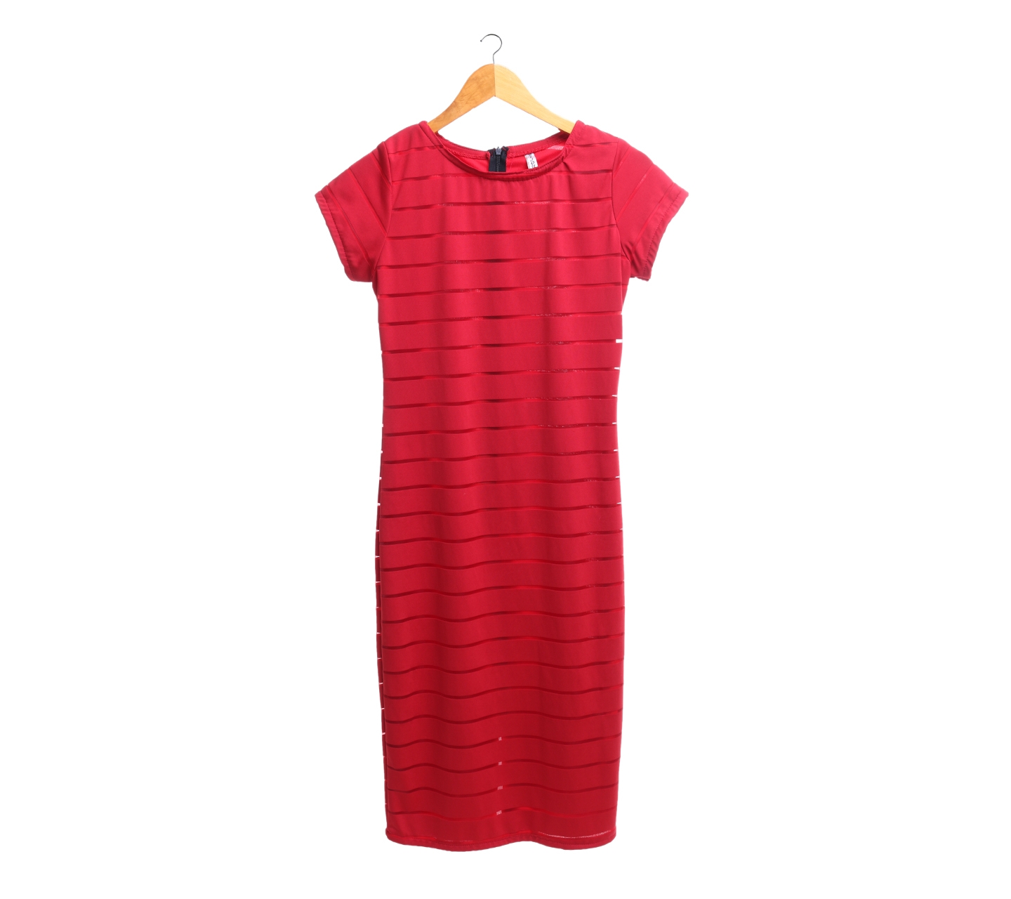 Bijou Red Shift Dress Midi Dress