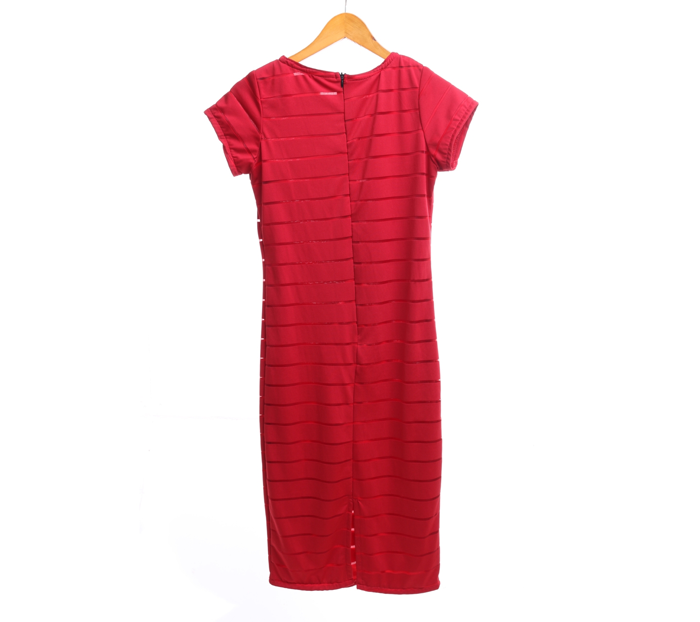 Bijou Red Shift Dress Midi Dress