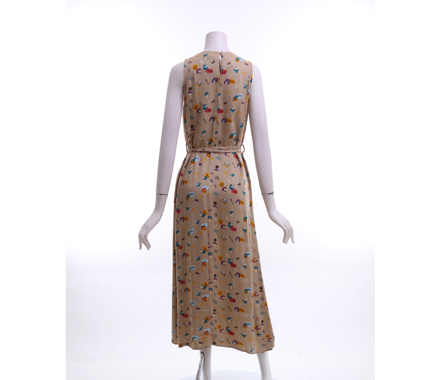 Gaudi Brown Pattern Long Dress
