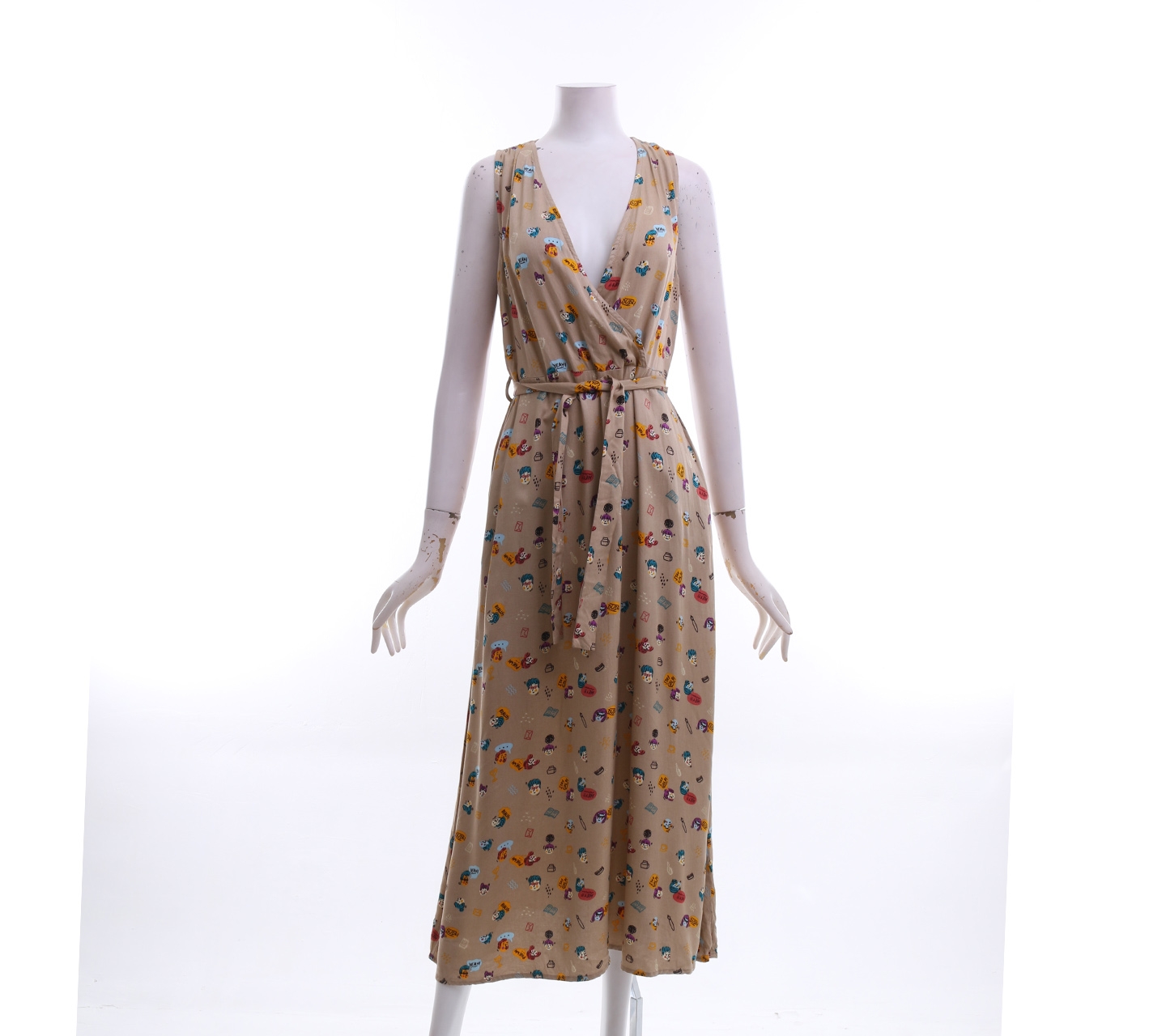 Gaudi Brown Pattern Long Dress