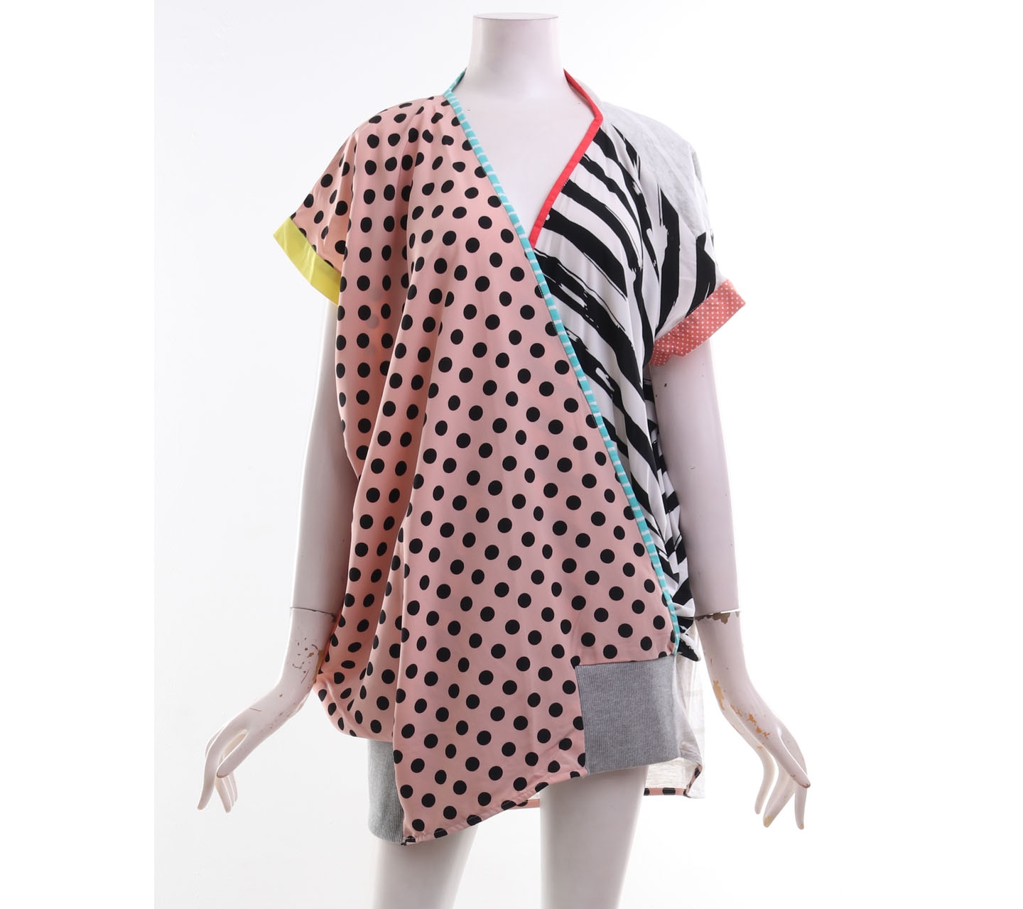 Online Workrobe Multicolor Abstract Blouse