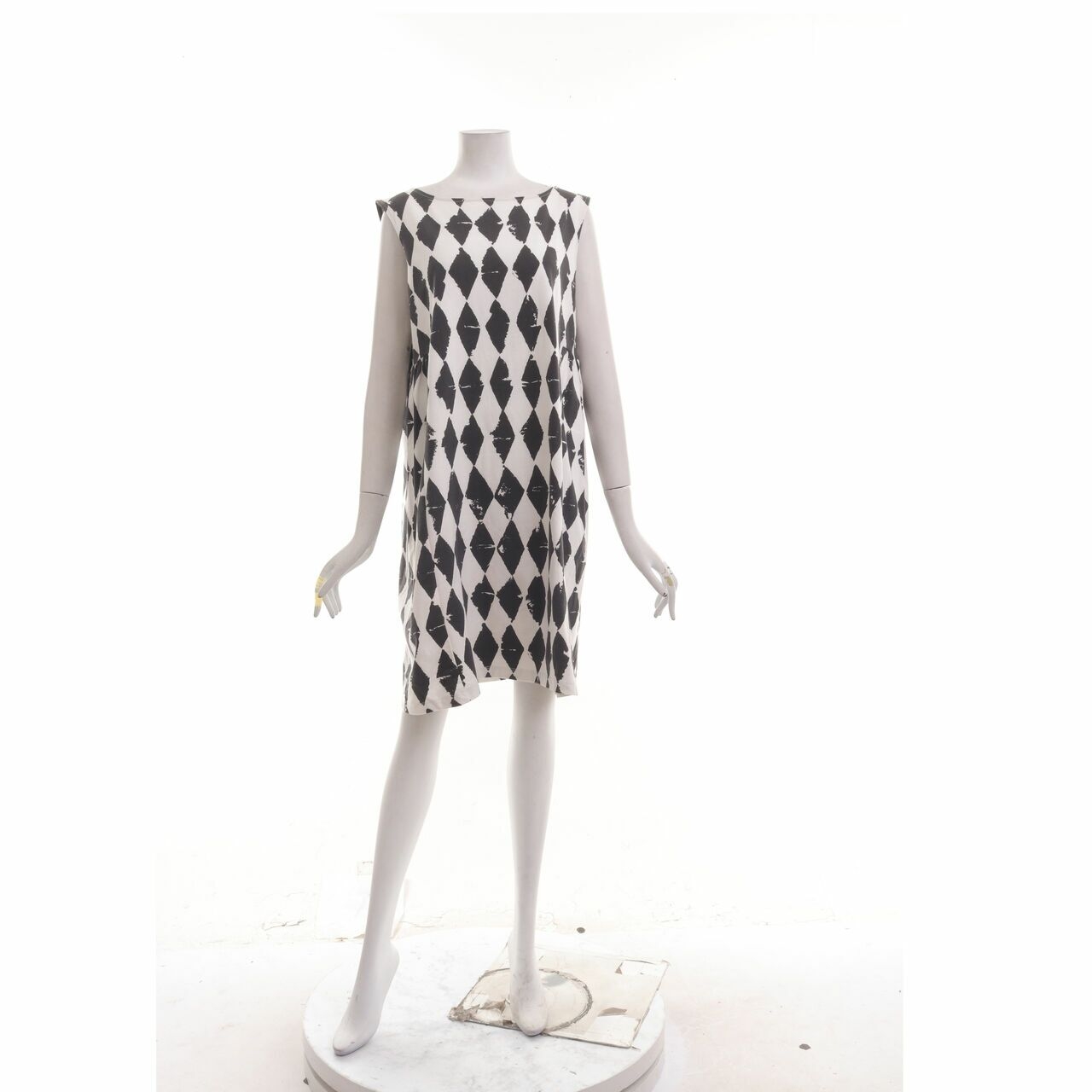 Max & Co. Black & White Pattern Mini Dress