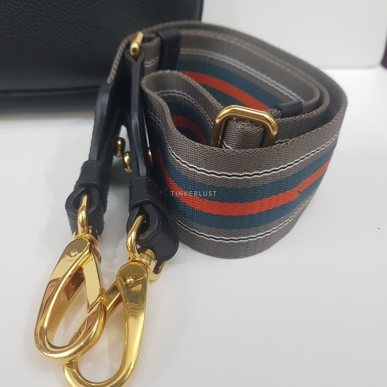 Prada 1BC180 Vitello Nero Hobo Black Leather Sling Bag