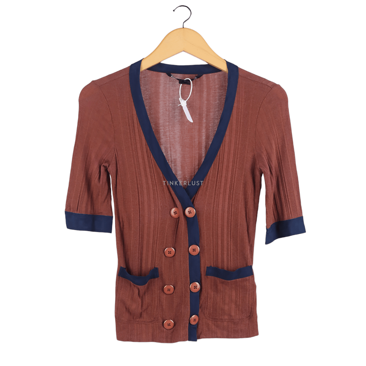 Marc By Marc Jacobs Brown & Navy Blouse