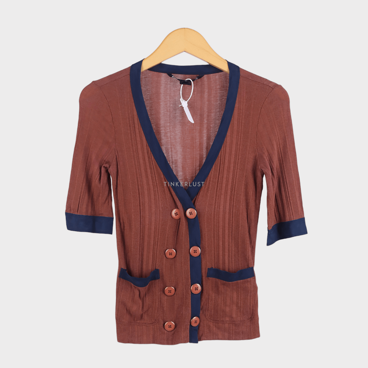 Marc By Marc Jacobs Brown & Navy Blouse