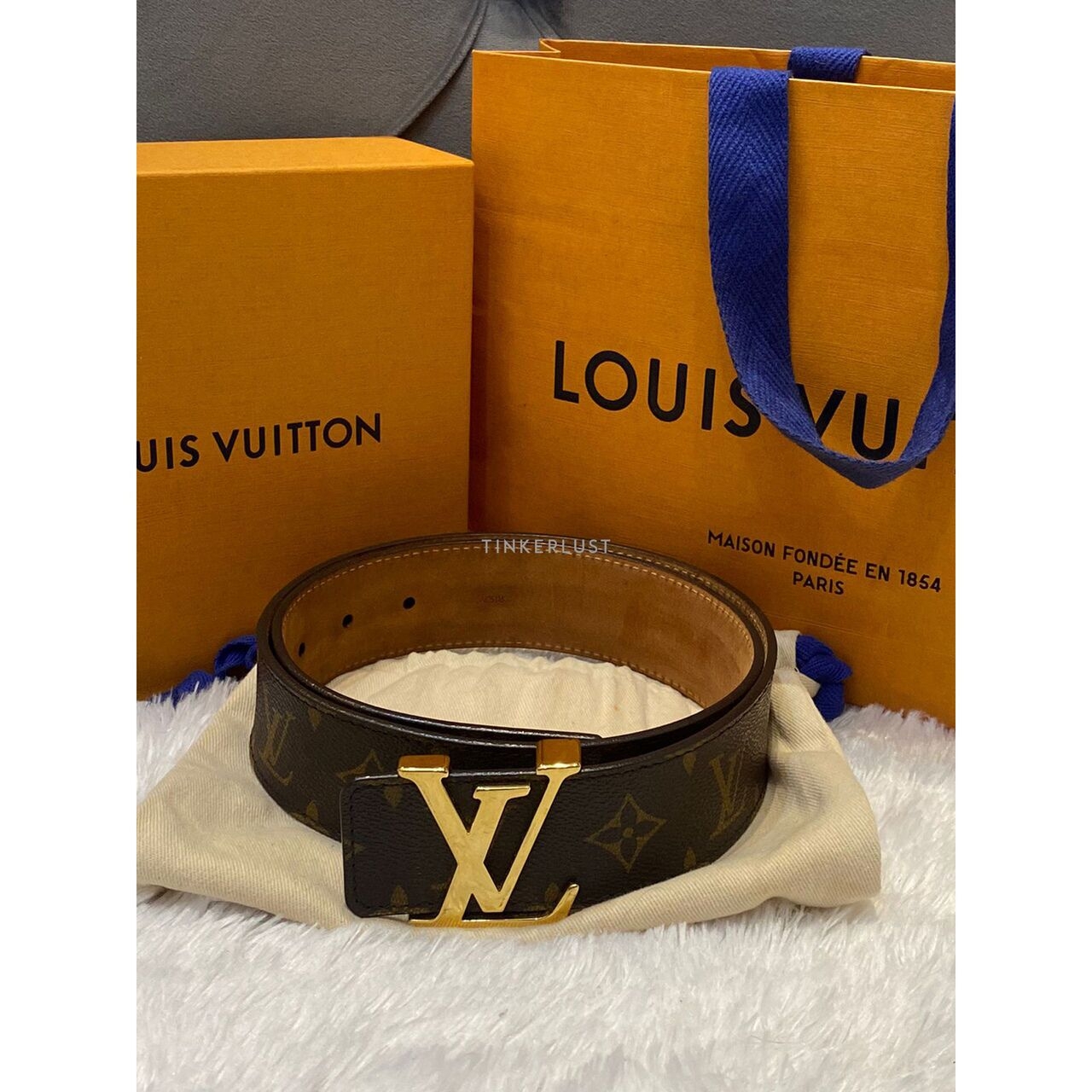 Louis Vuitton Monogram Canvas Frame Belt