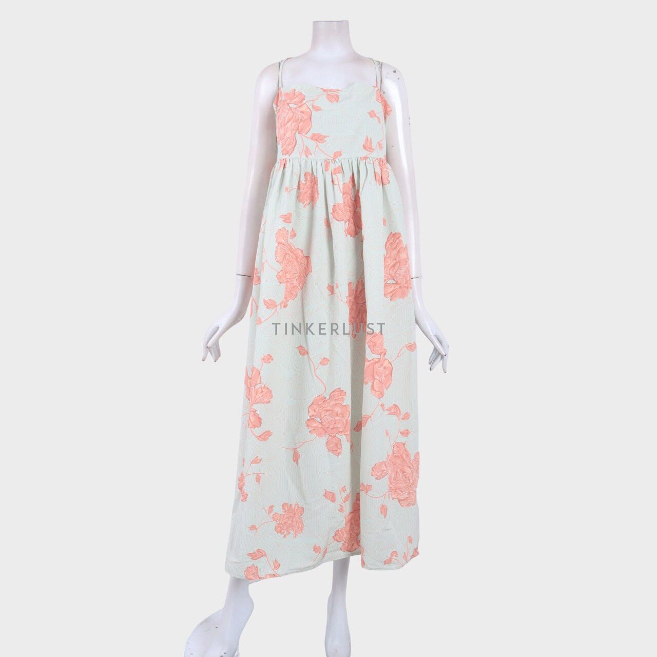 Love, Bonito Mint Floral Long Dress