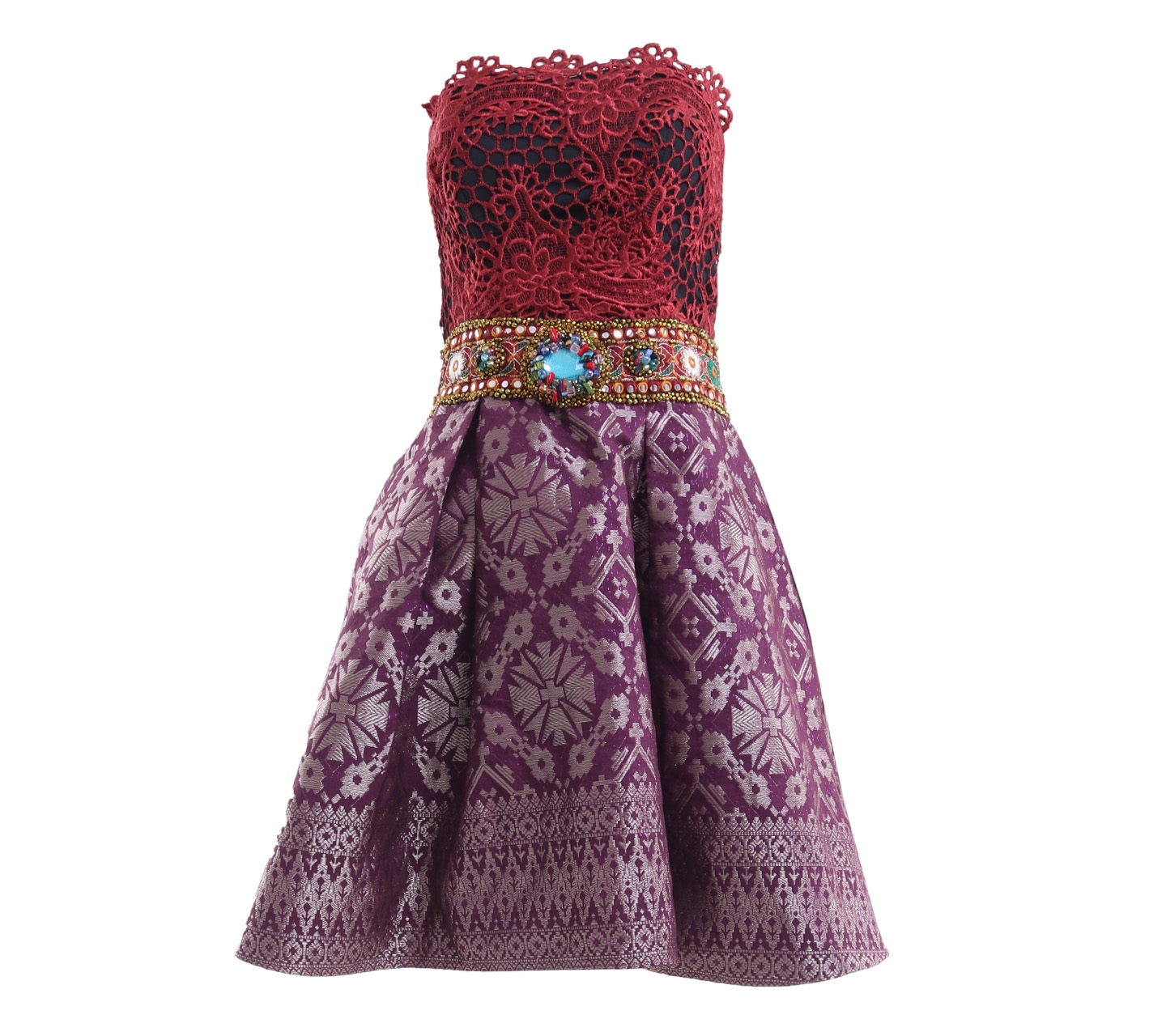 Luire by raden sirait multicolor mini dress