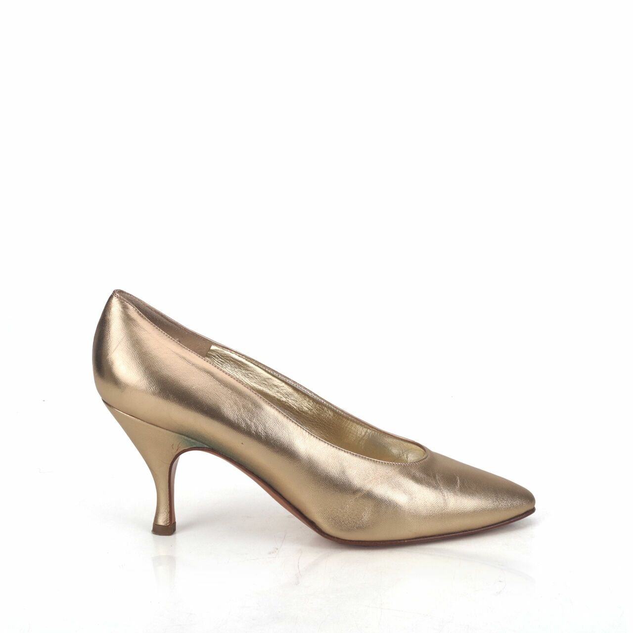 Bruno Magli Vintage Gold Heels