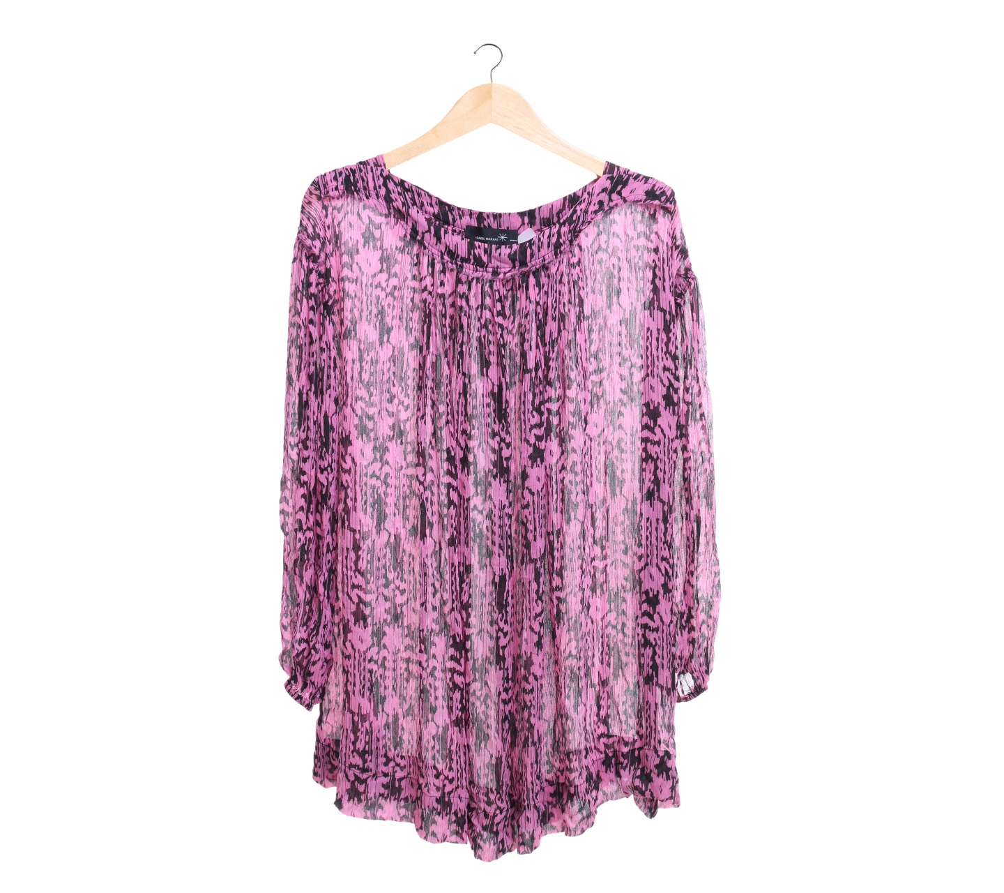 Isabel Marant Pink And Black Tunic Blouse