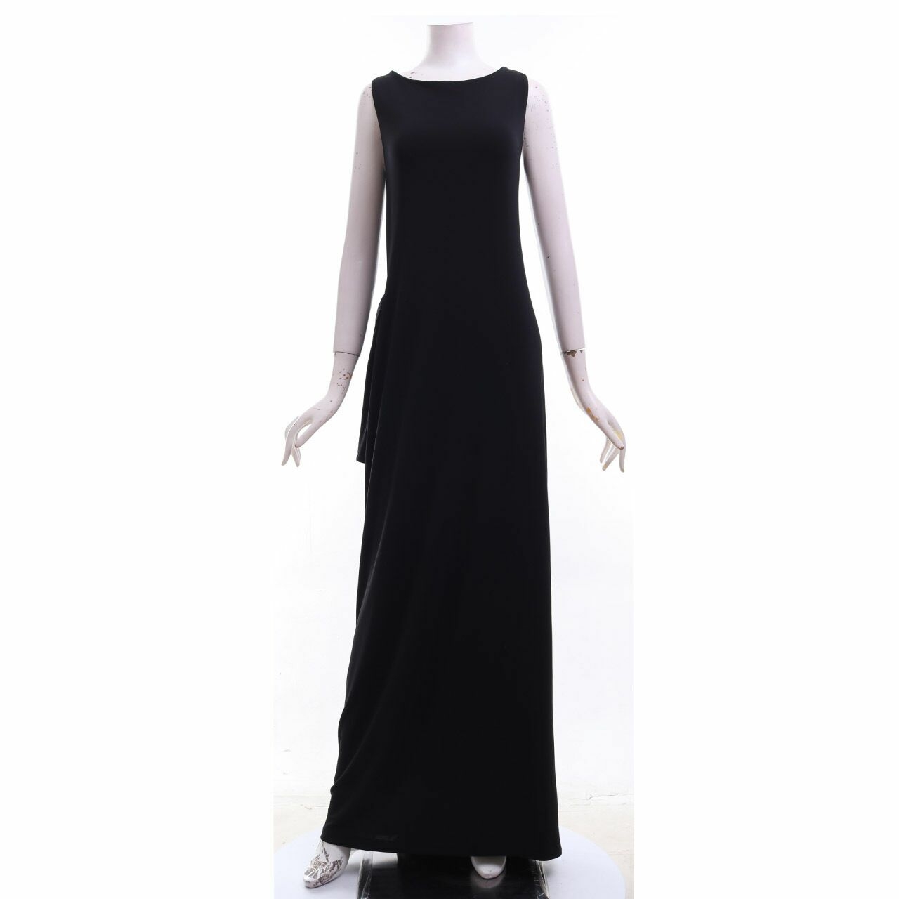 Talbots Black Slit Long Dress