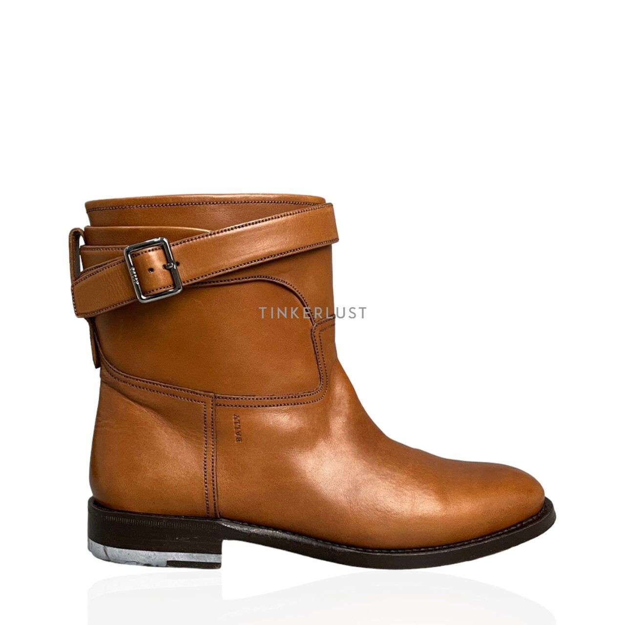 Bally Savely Brown Leather Ankle Boots