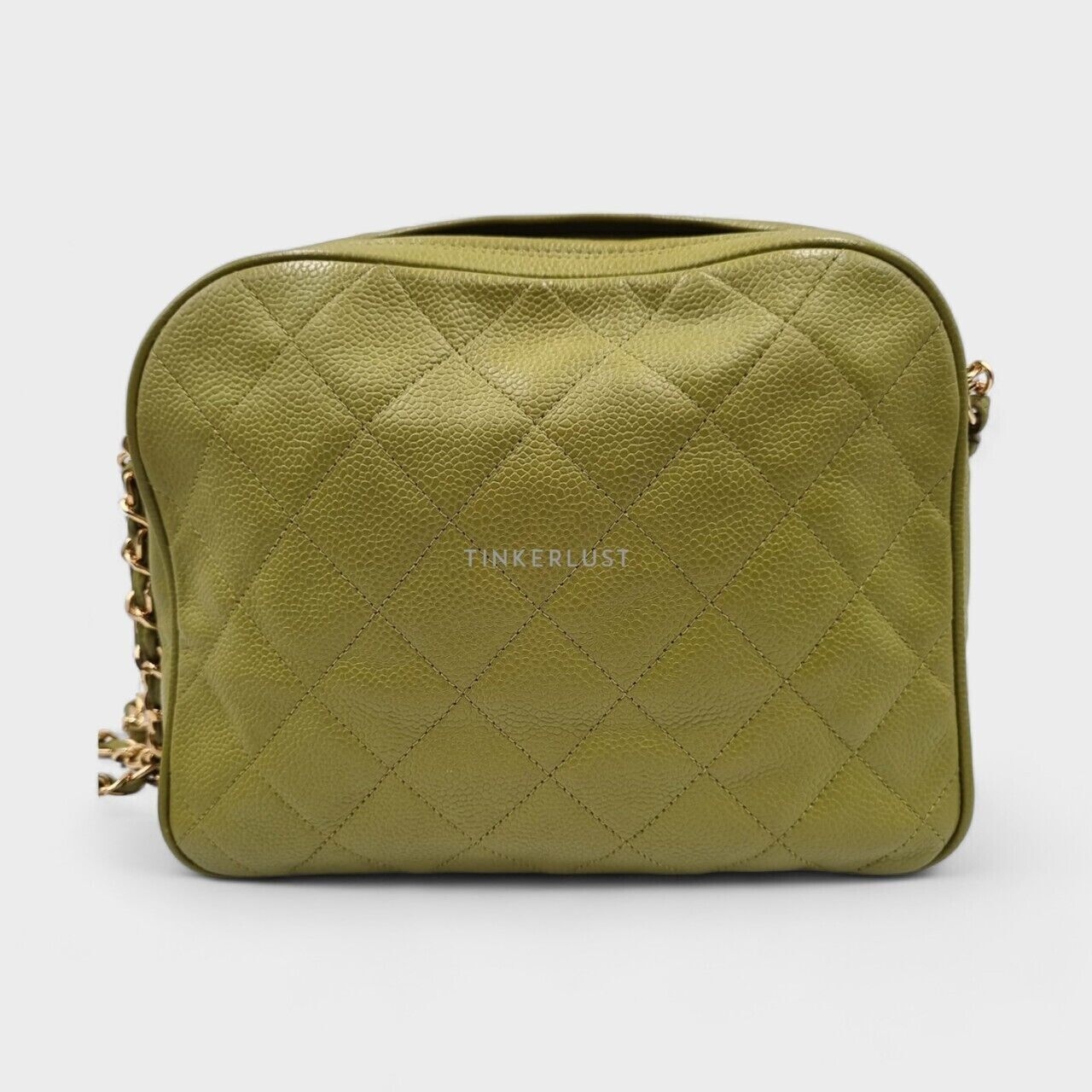 Chanel Camera Bag Green Lime #3 GHW Sling Bag