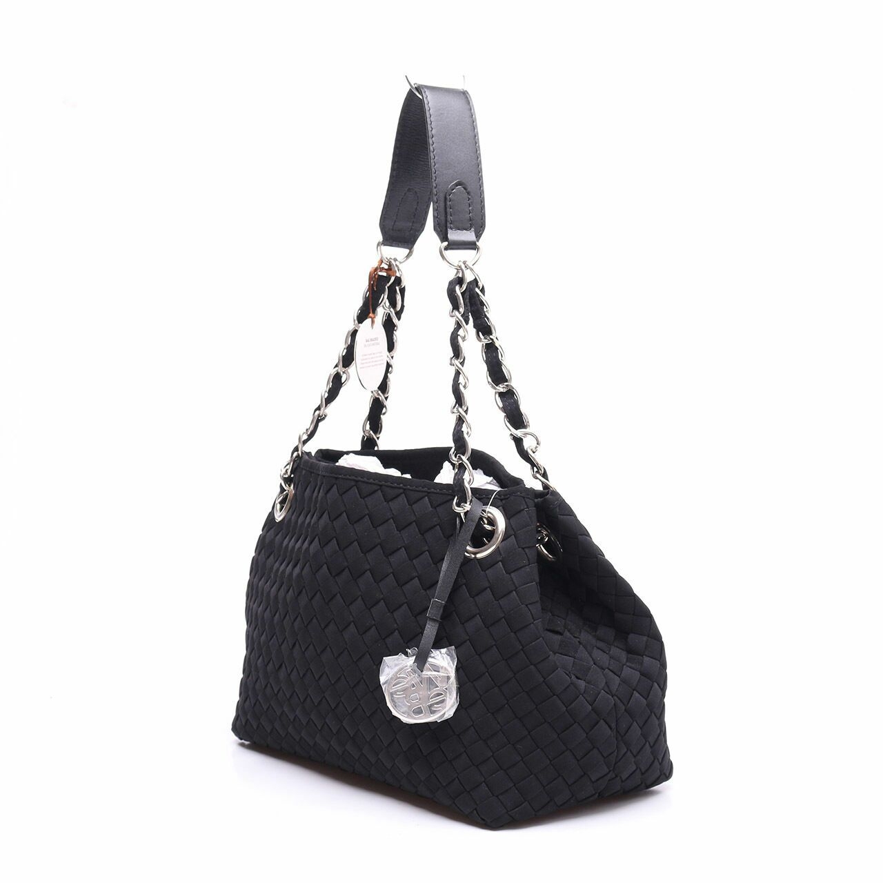 Webe Black Woven Shoulder Bag