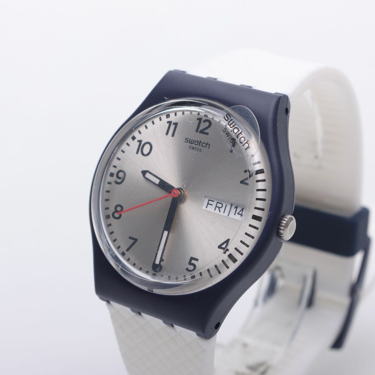 Swatch Navy & White Watch