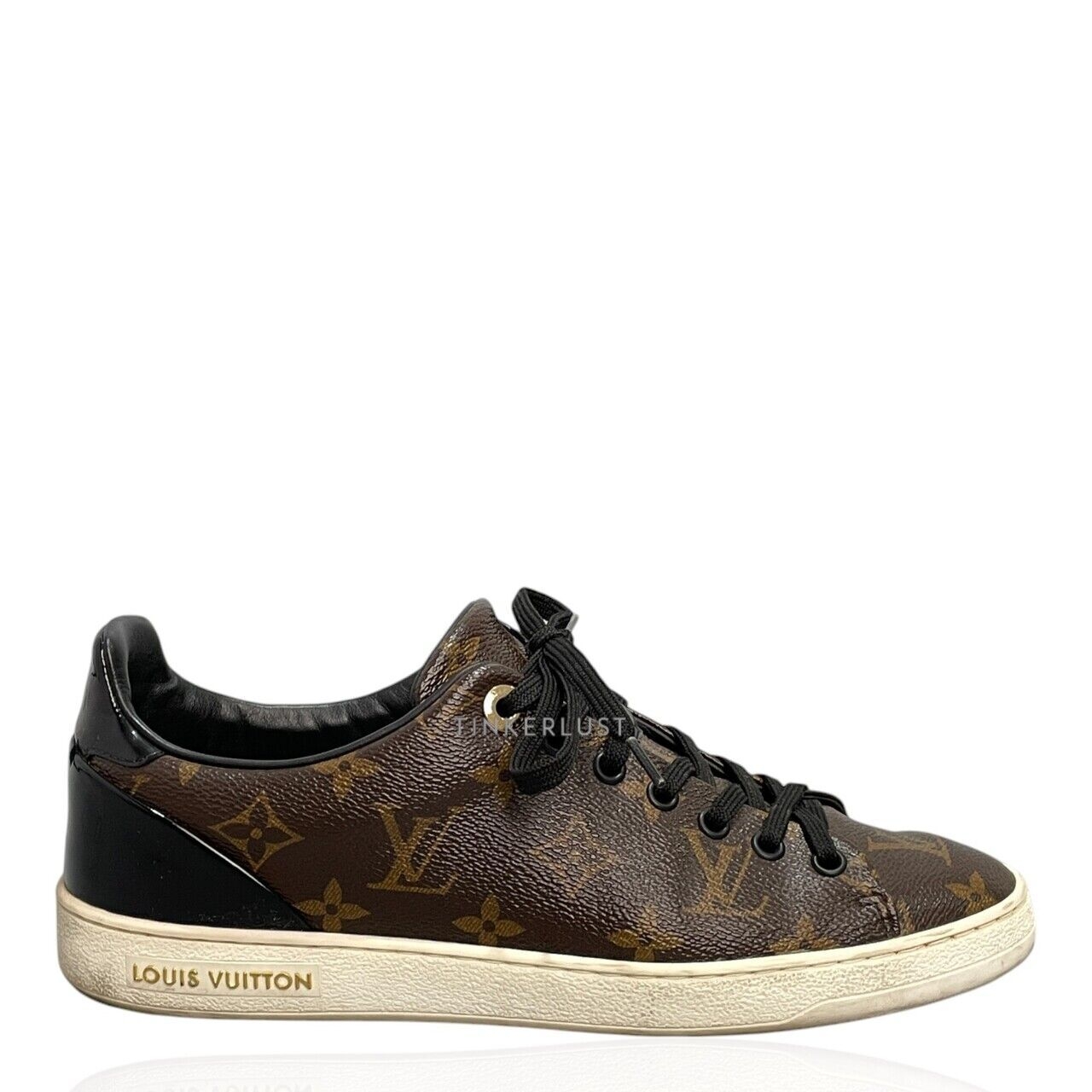 Louis Vuitton Monogram Frontrow Brown Patent Sneakers