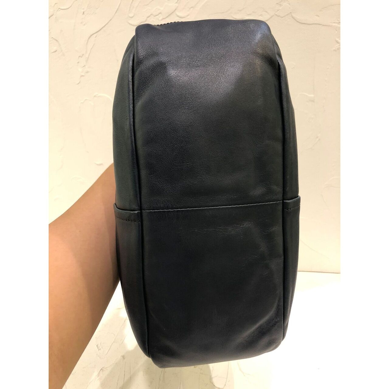 Prada Hobo Navy GHW Shoulder Bag