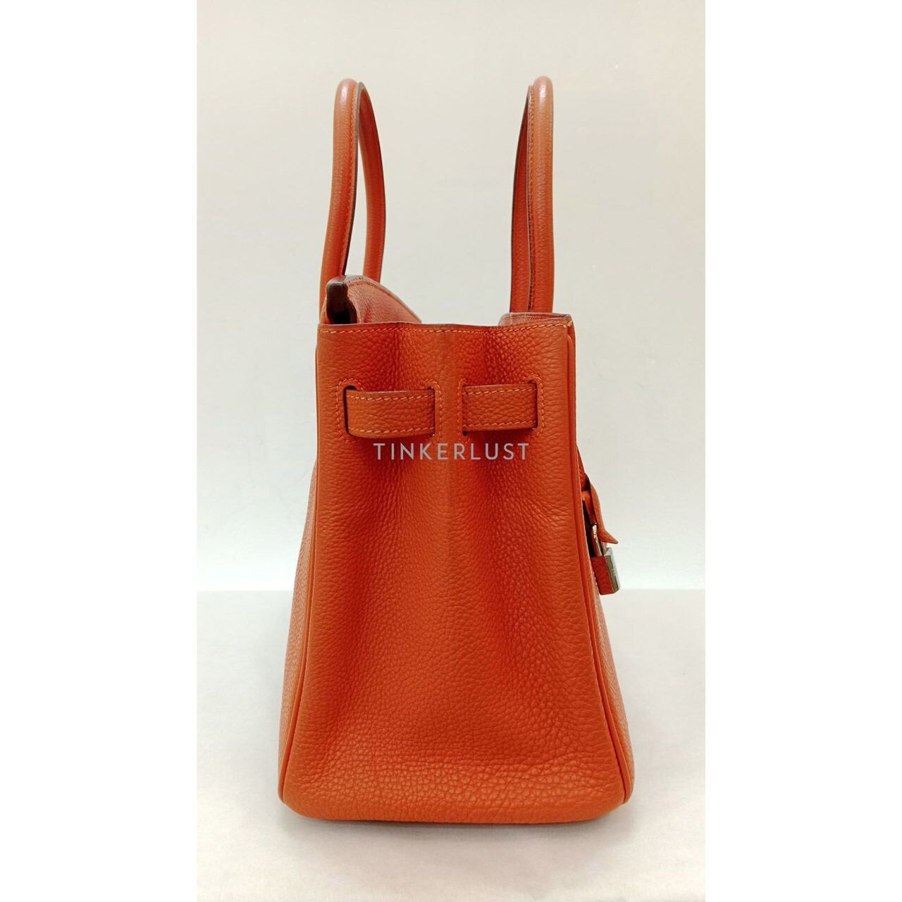 Hermes Birkin 30 Orange Togo #G Handbag