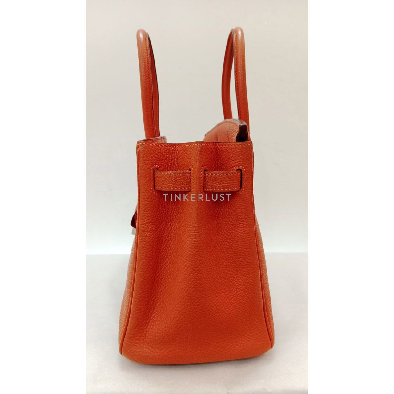 Hermes Birkin 30 Orange Togo #G Handbag