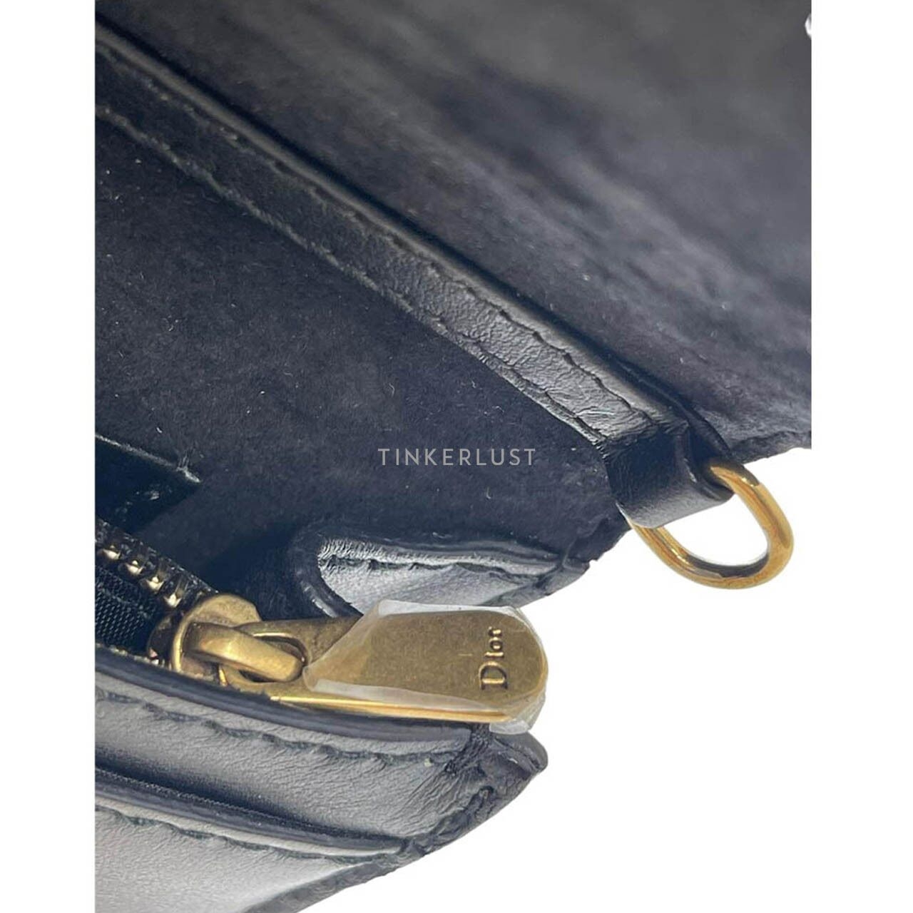 Christian Dior Jadior Black Smooth Calfskin Leather WOC Sling Bag