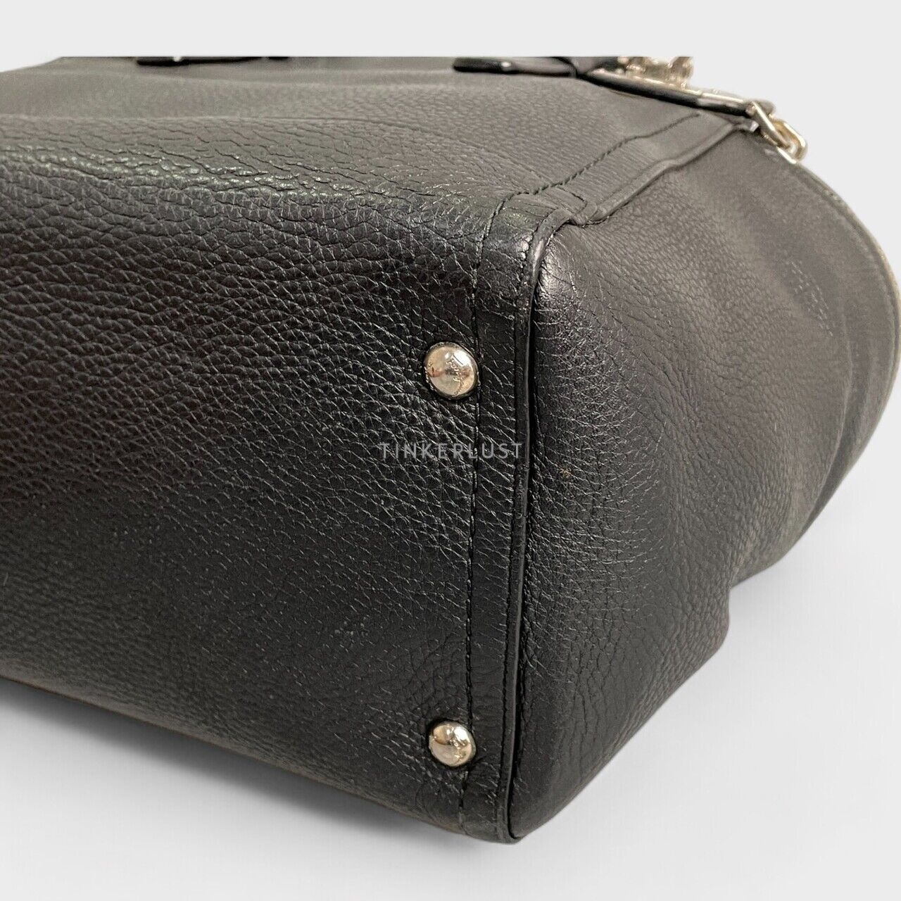 Salvatore Ferragamo Verve Black Leather Handbag