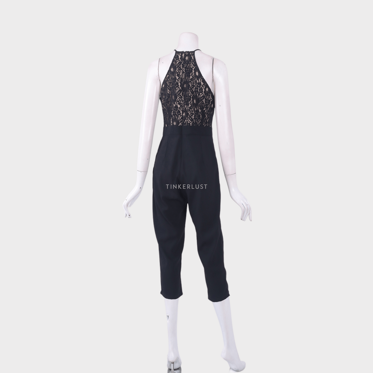 Le Bijou Black & Cream Lace Jumpsuit
