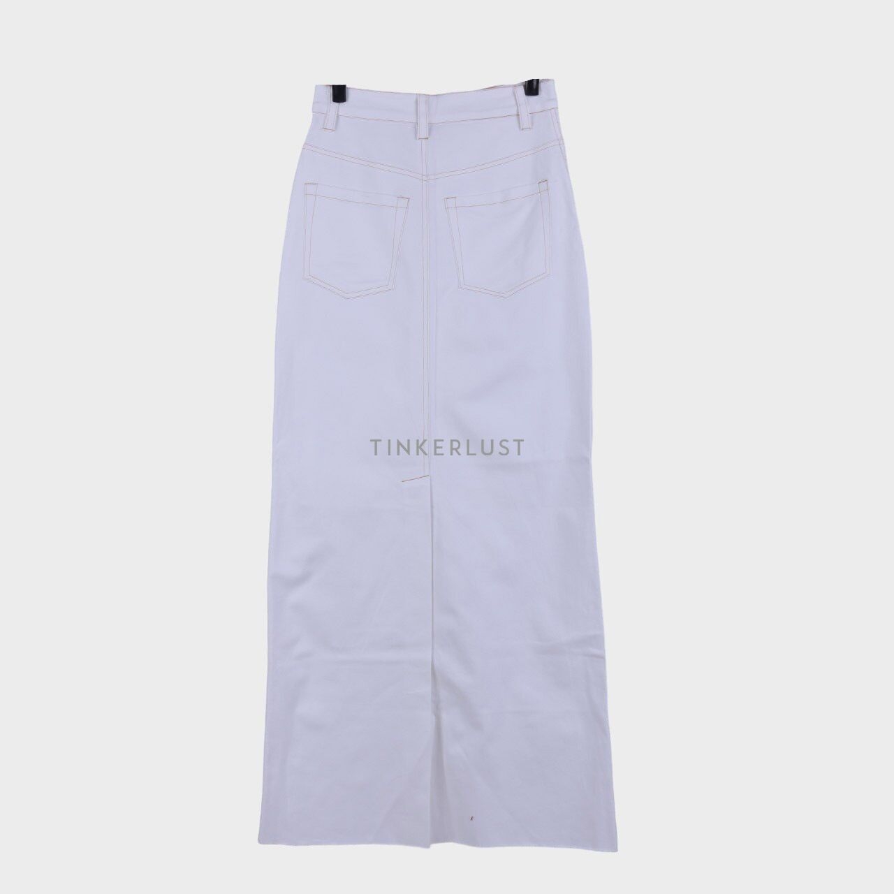 Duma White Slit Maxi Skirt