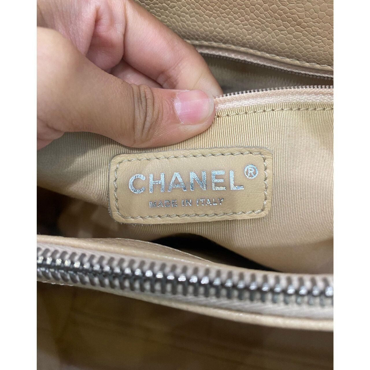 Chanel GST Beige #12 SHW Tote Bag