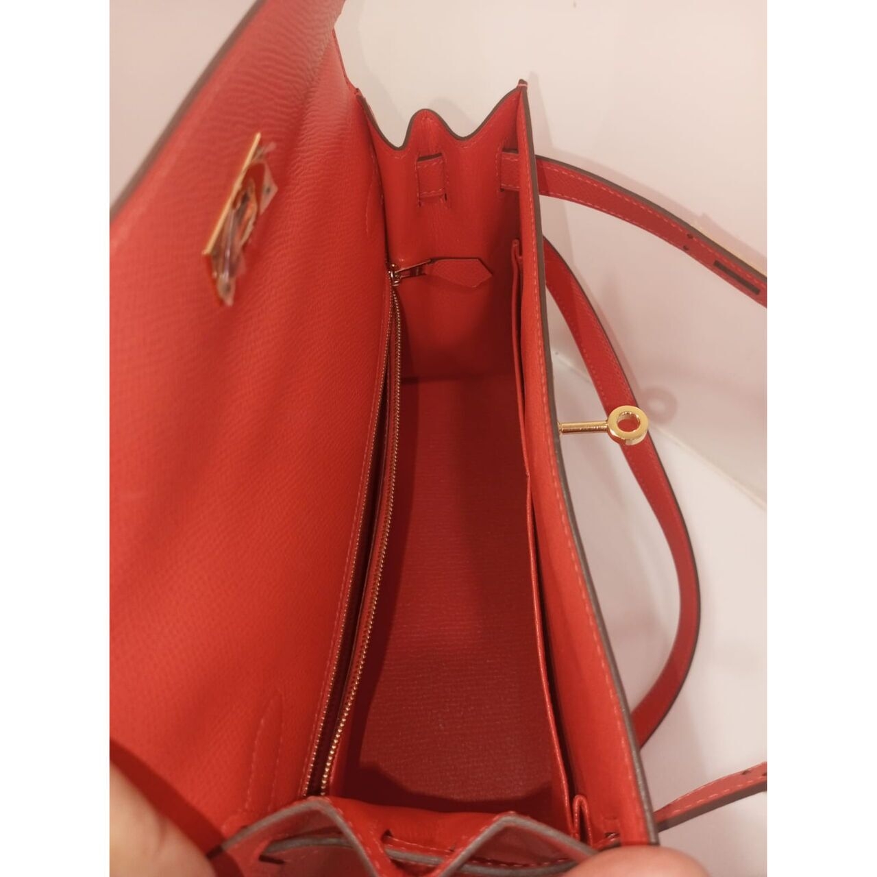 Hermes Kelly Red Bag