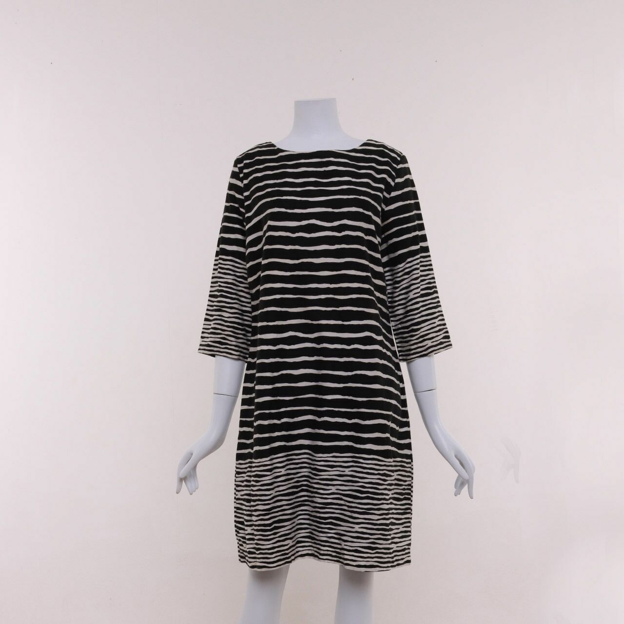 Eprise Black & White Stripes Mini Dress
