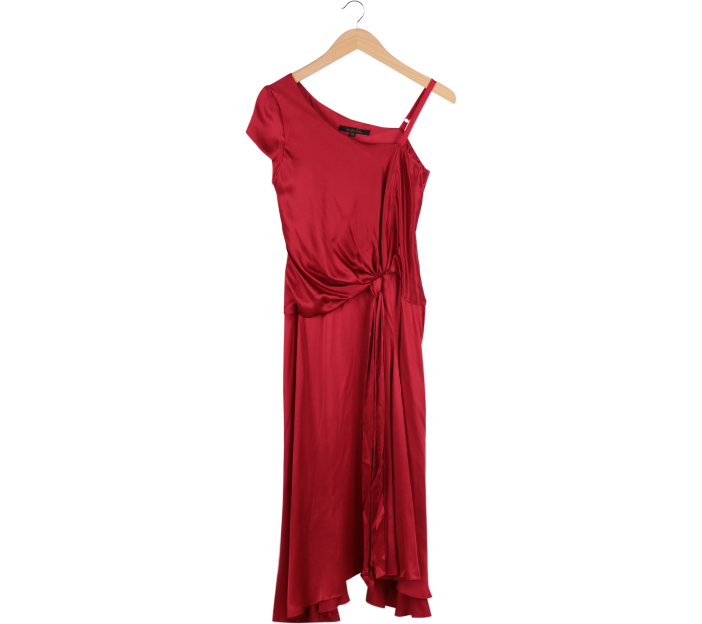 Single Dress Red One Shoulder Long Dress