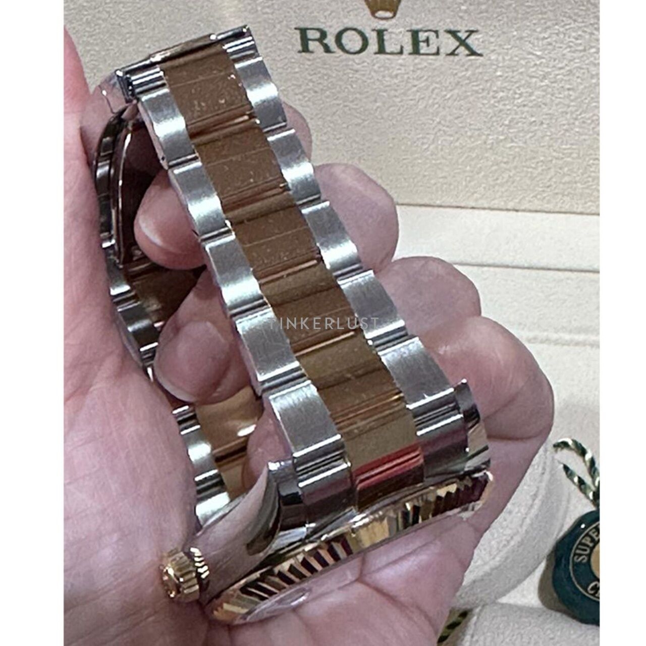 Rolex Sky-Dweller 42mm Stainless Steel & Yellow Gold Champagne Watch