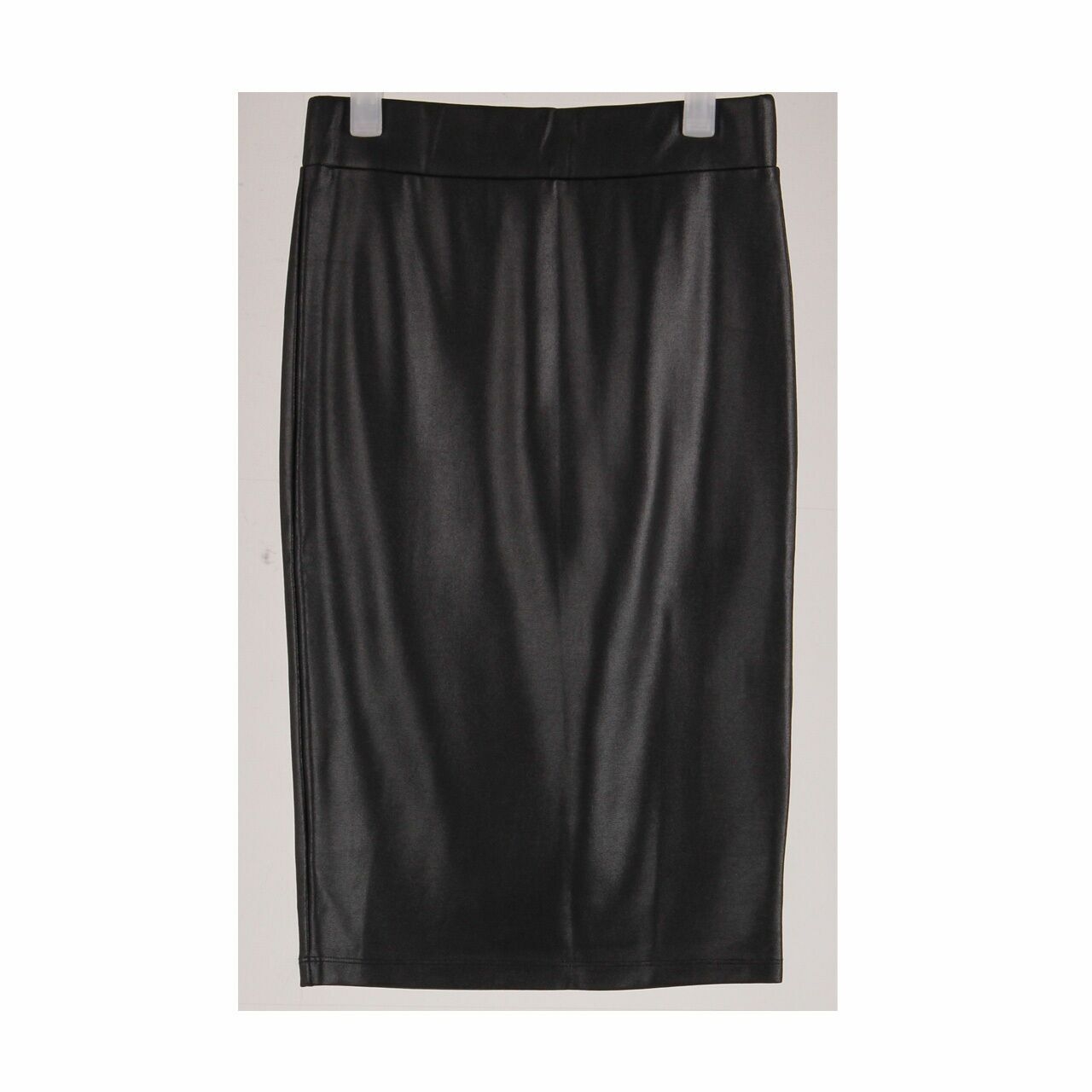 Witchery Black Leather Mini Skirt