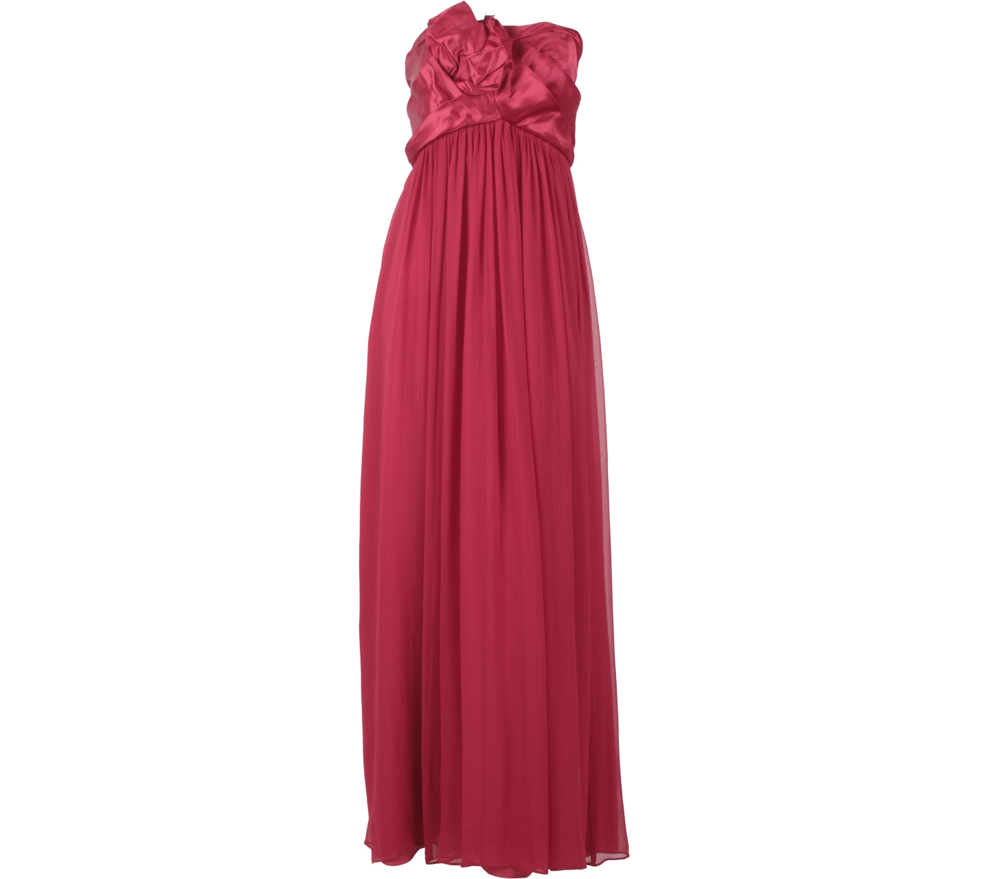 Marchesa Notte Red Tube Long Dress