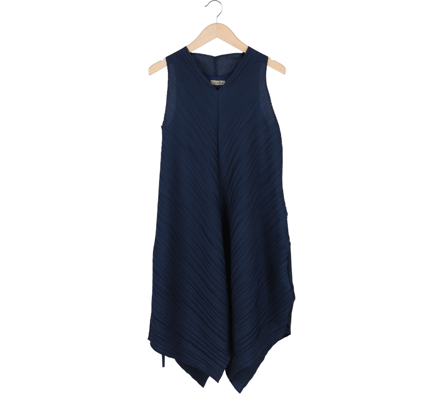 Catwalk Blue Pleats Midi Dress