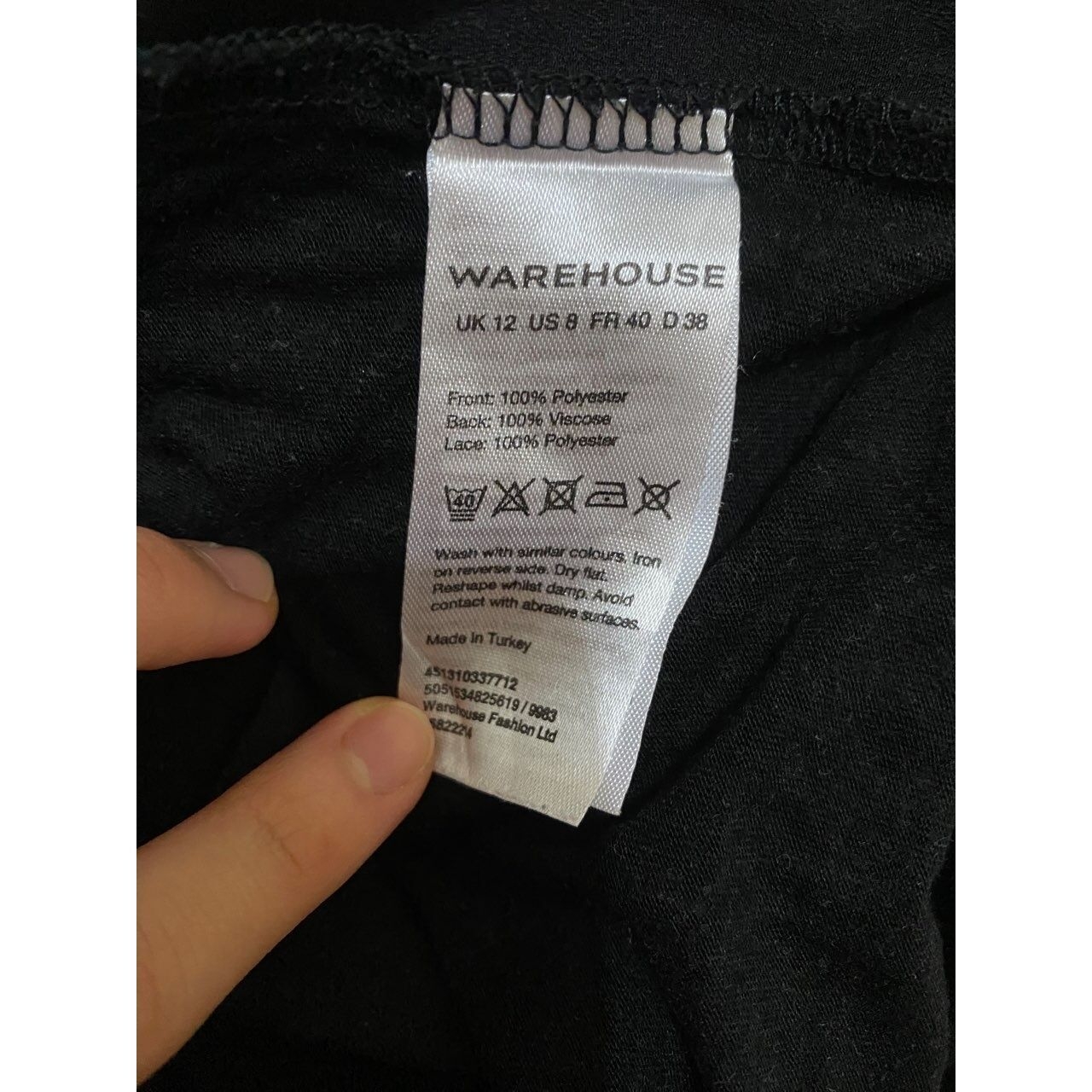 Warehouse Black Sleeveless