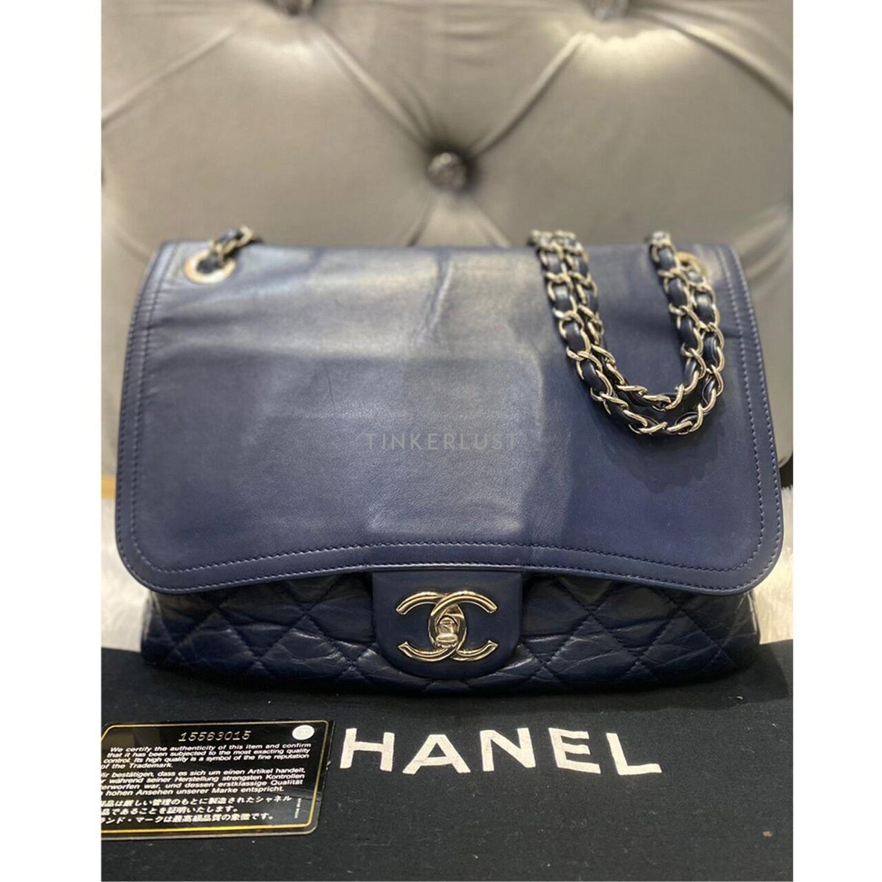 Chanel Navy Blue Flap Bag #15 Shoulder Bag