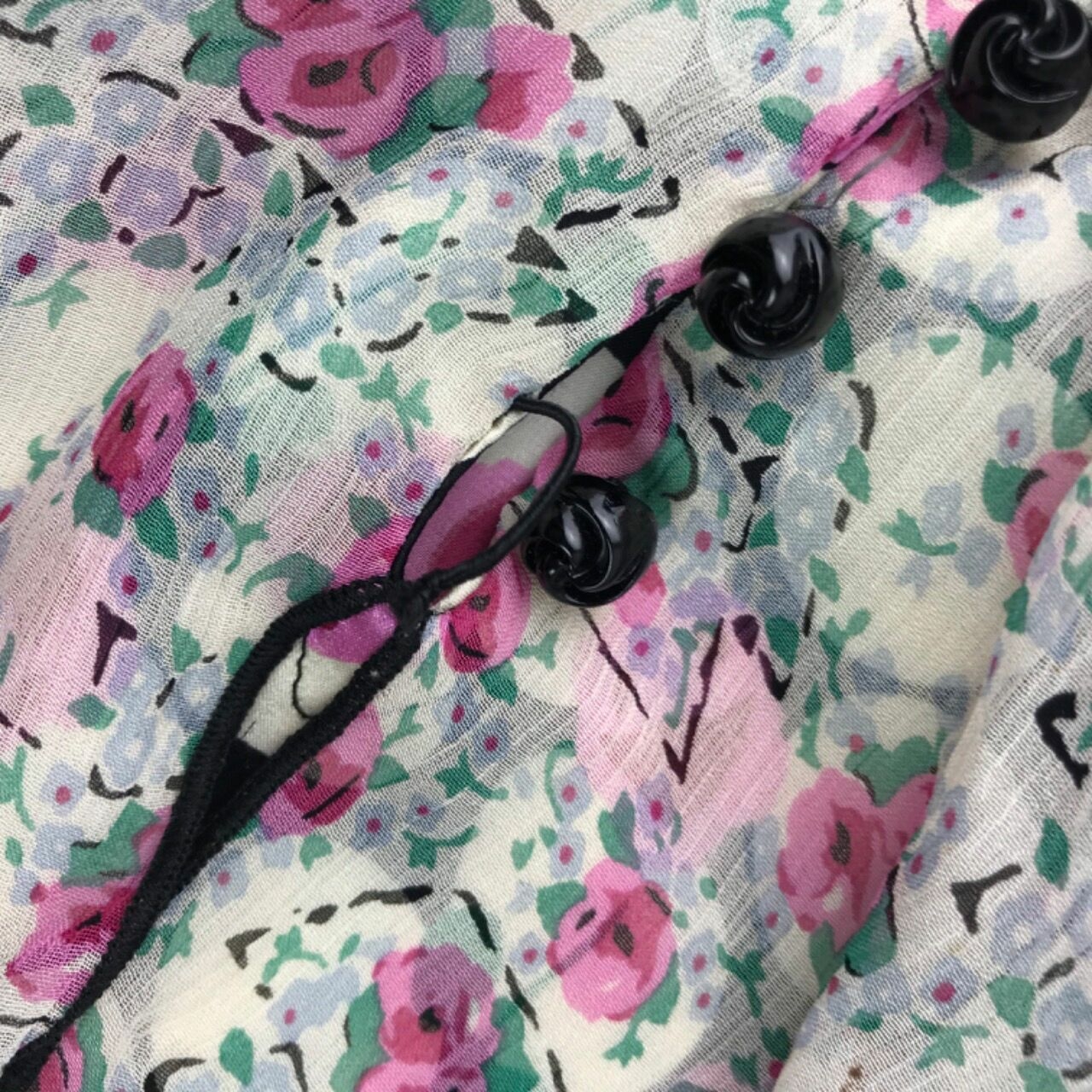 Anna Sui Multi Floral Midi Dress