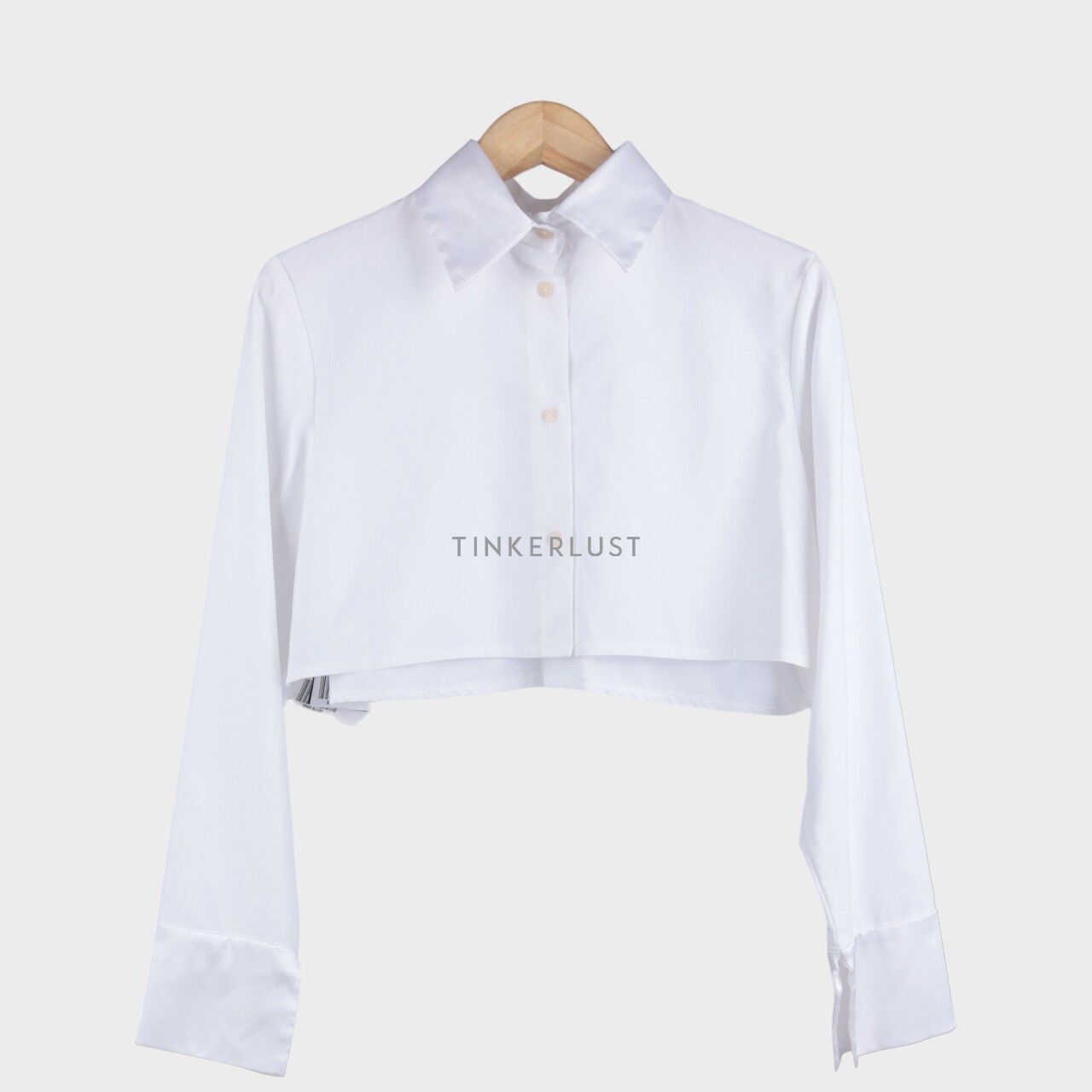 Gemme. White Shirt Cropped