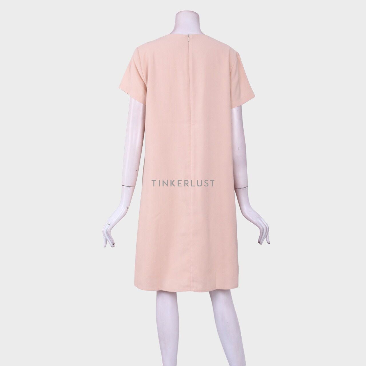 Minimal Light Peach Mini Dress