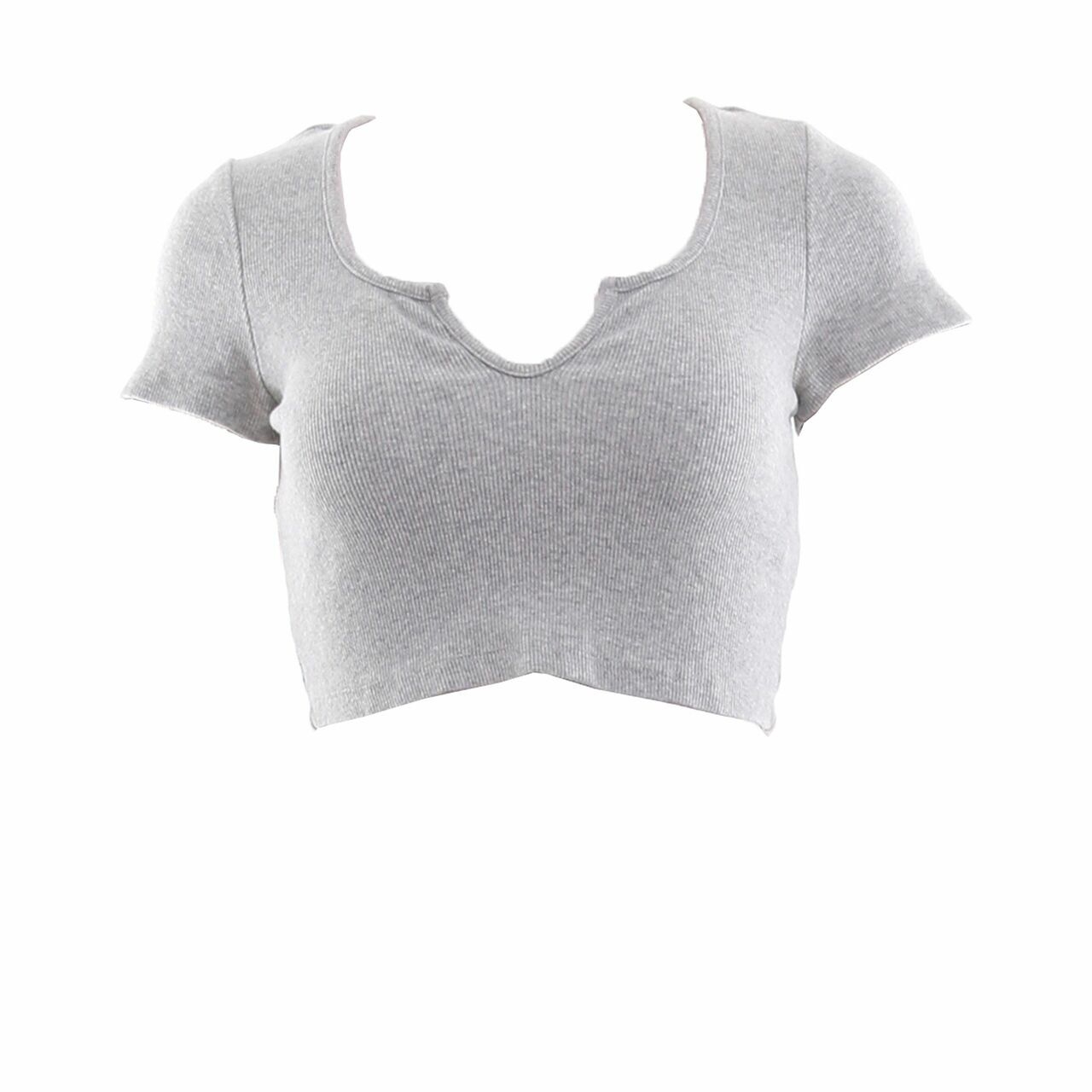 Glassons Grey Cropped T-Shirt