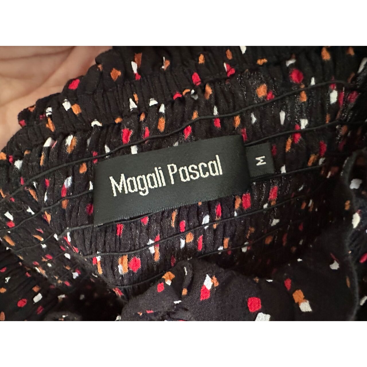 Magali Pascal Black Polkadots Midi Dress