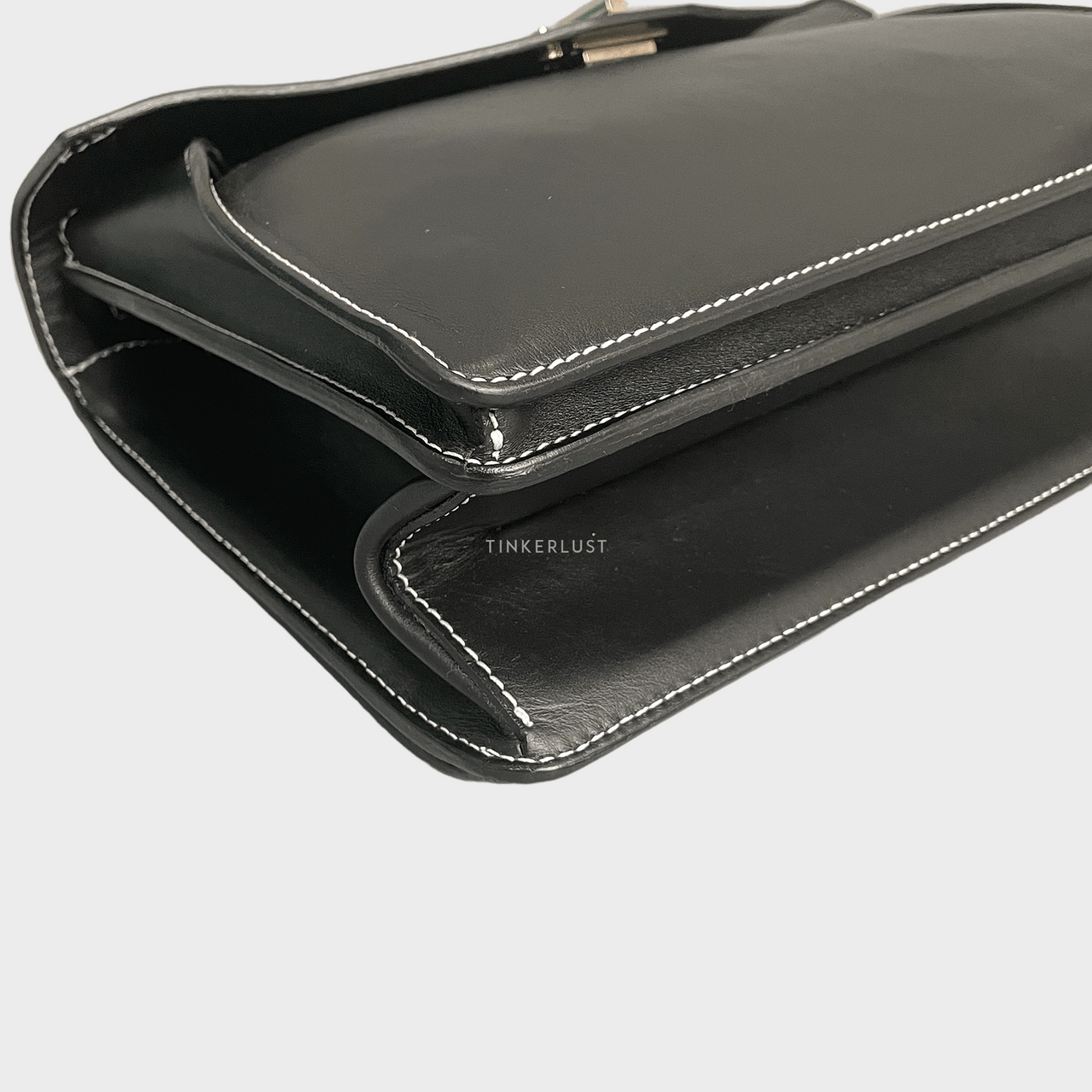 Proenza Schouler Leather Hava Top Handle Black Bag