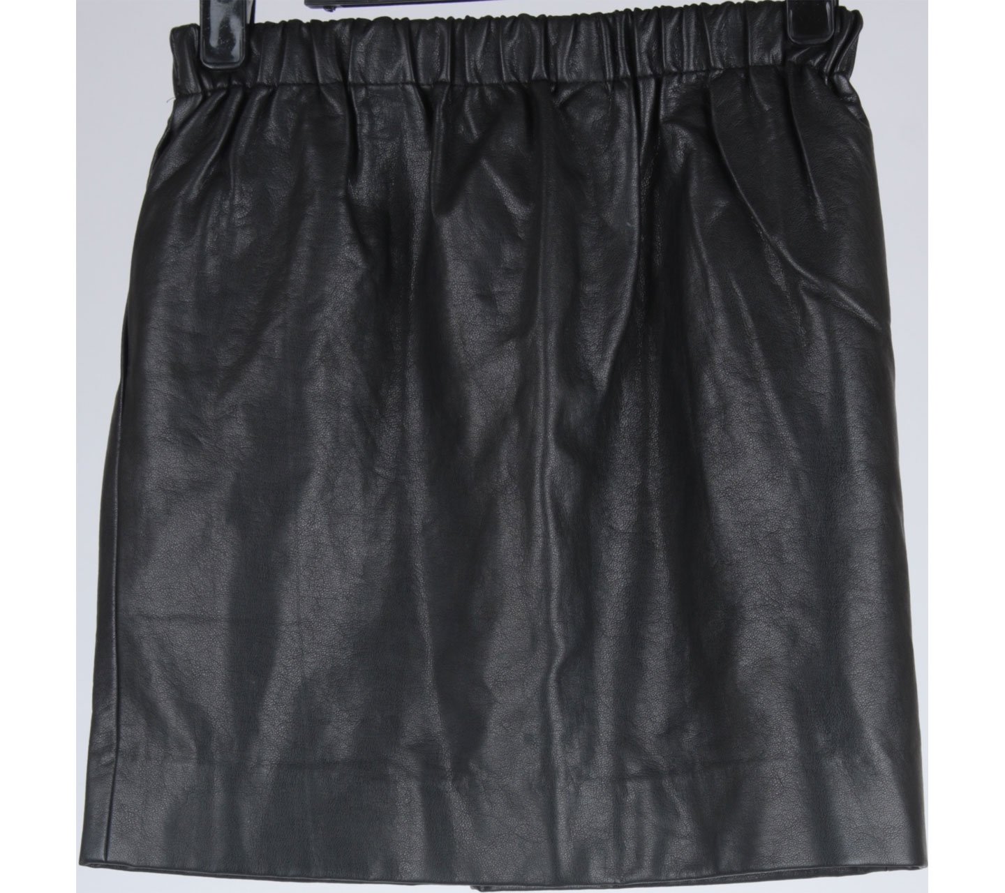 Sparkle & Fade Black Leather mini Skirt